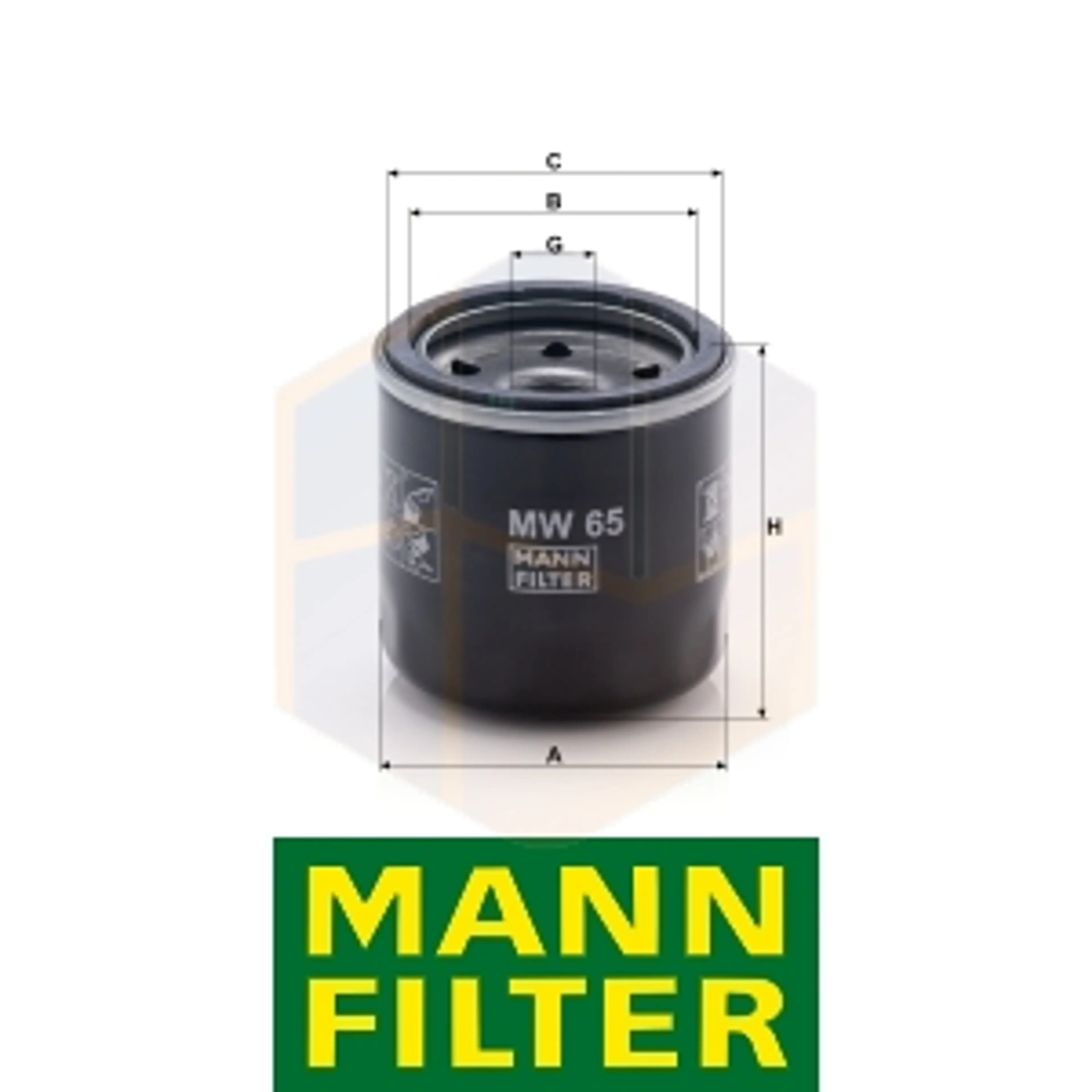 FILTRO ACEITE MW 65 MANN