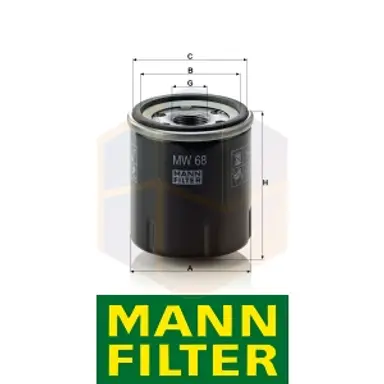 FILTRO ACEITE MW 68 MANN