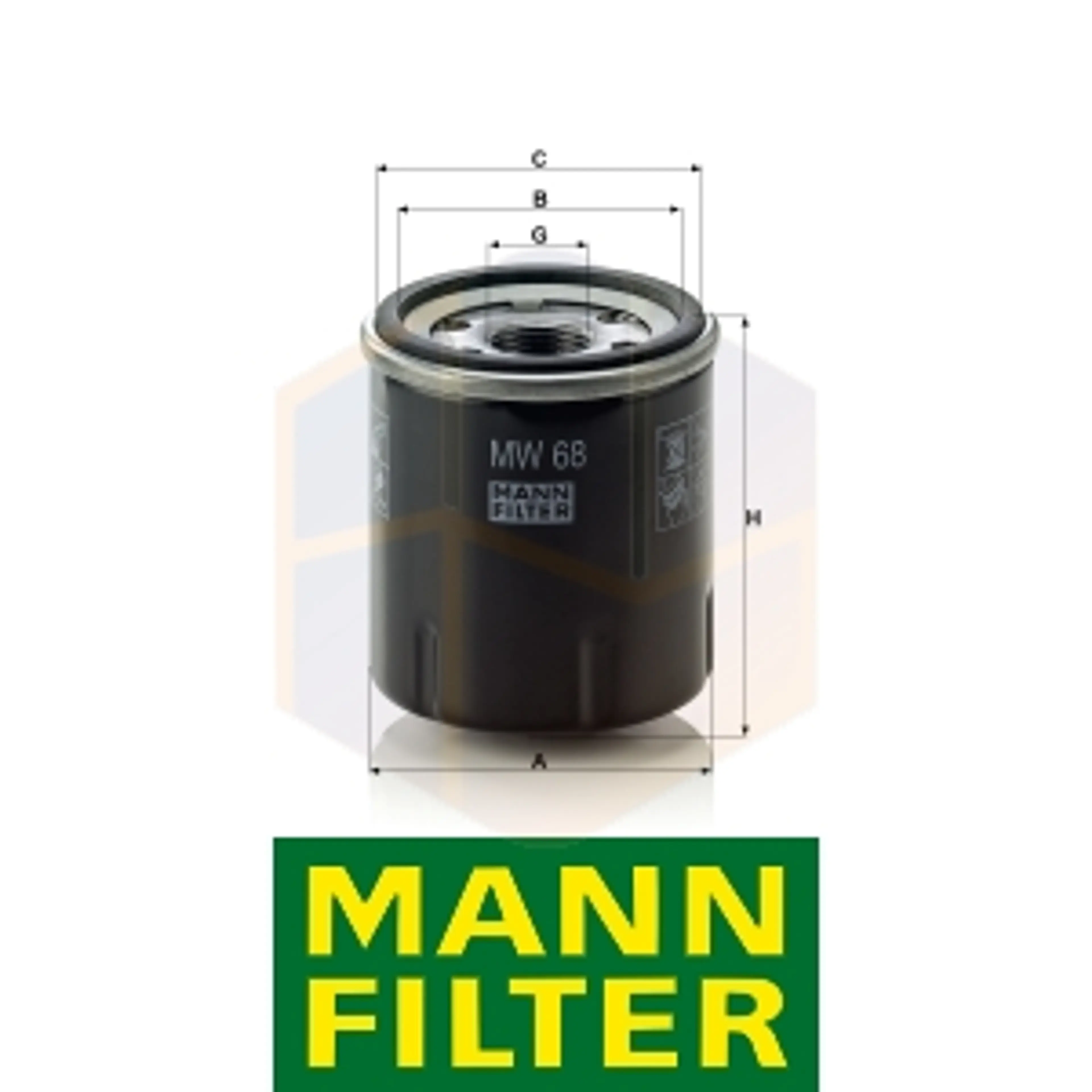 FILTRO ACEITE MW 68 MANN