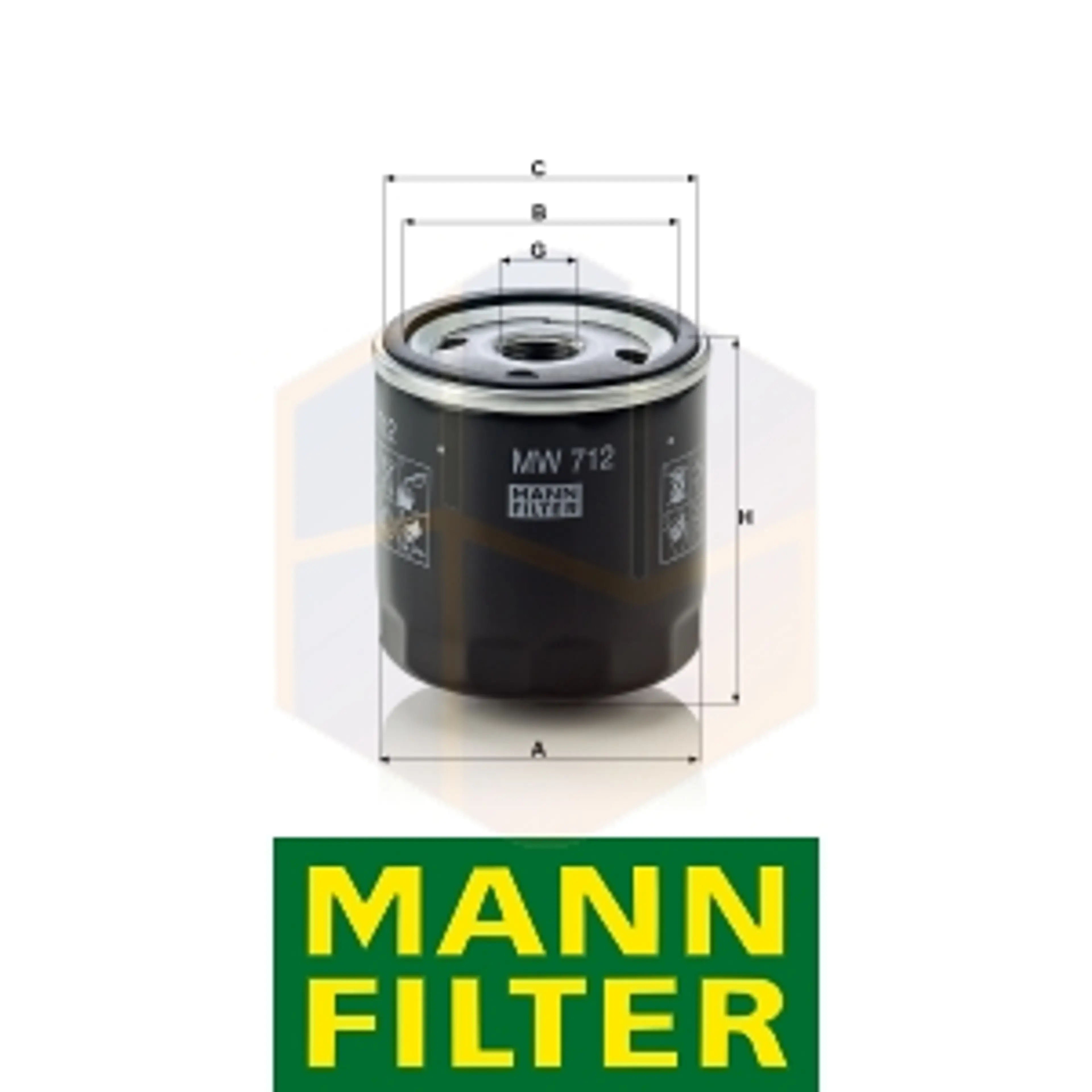 FILTRO ACEITE MW 712 MANN