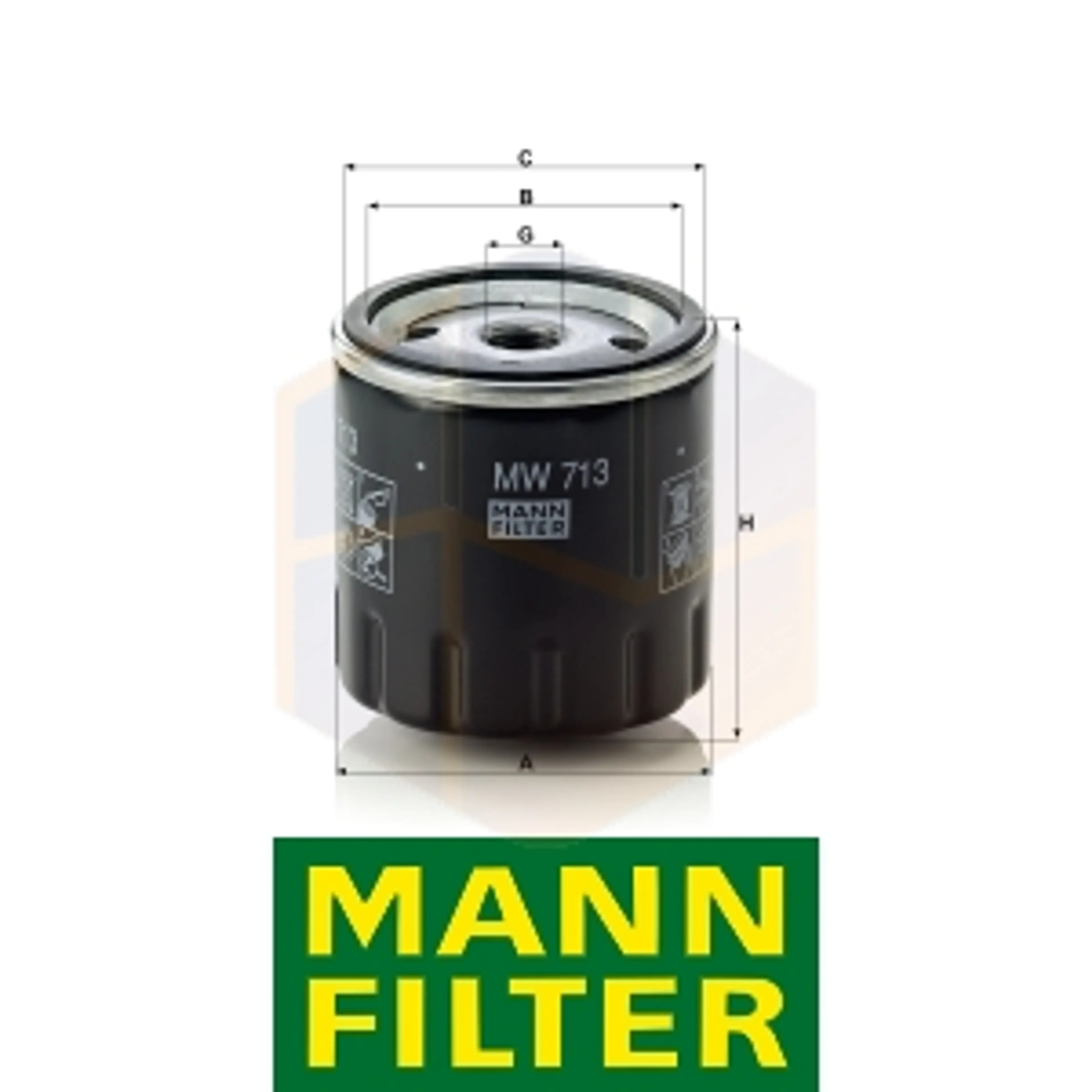 FILTRO ACEITE MW 713 MANN