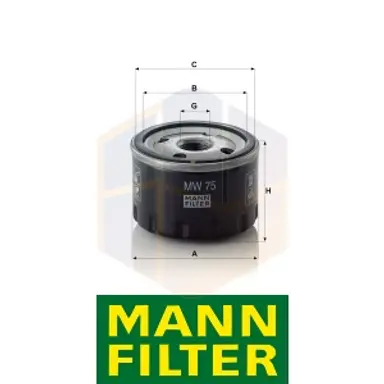 FILTRO ACEITE MW 75 MANN