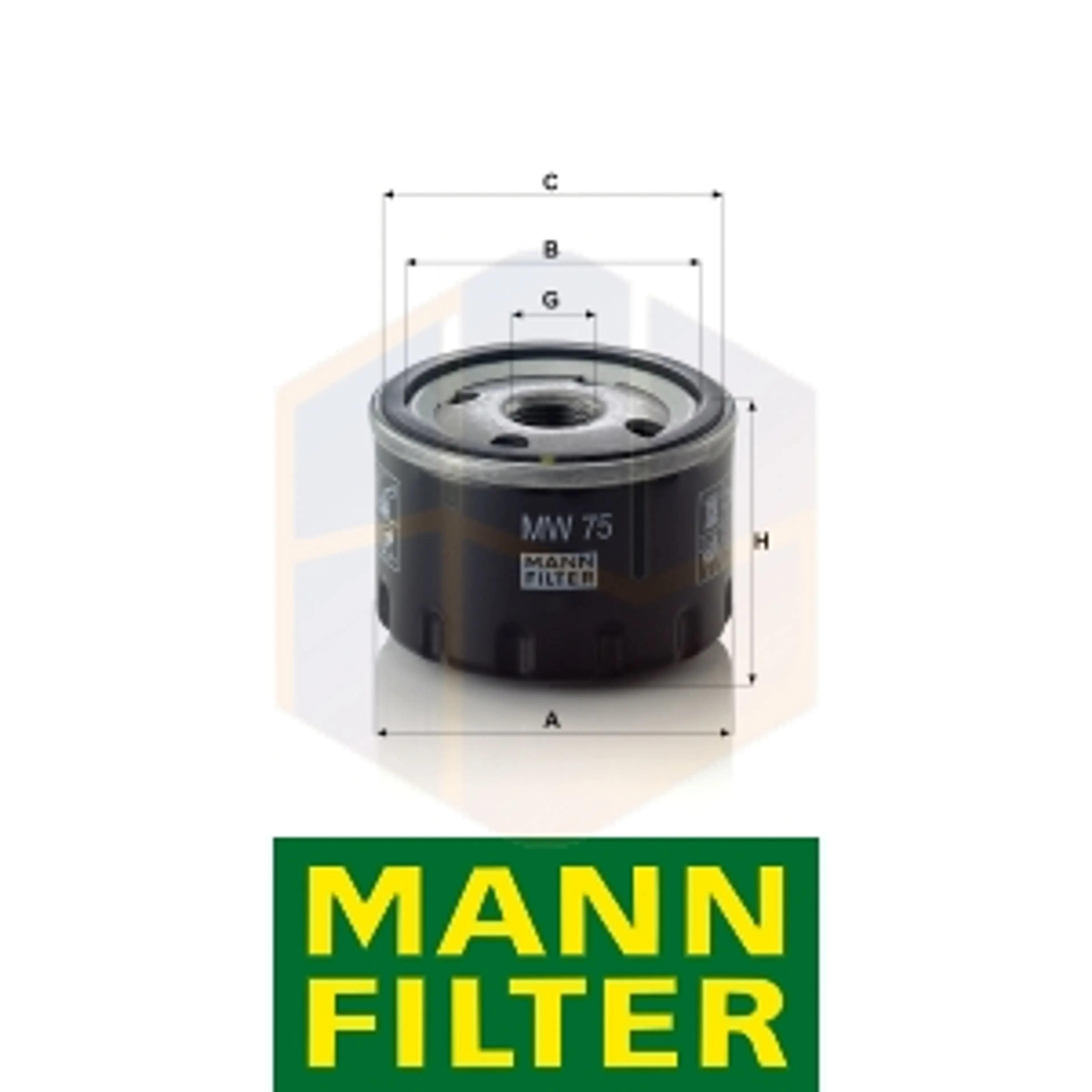 FILTRO ACEITE MW 75 MANN