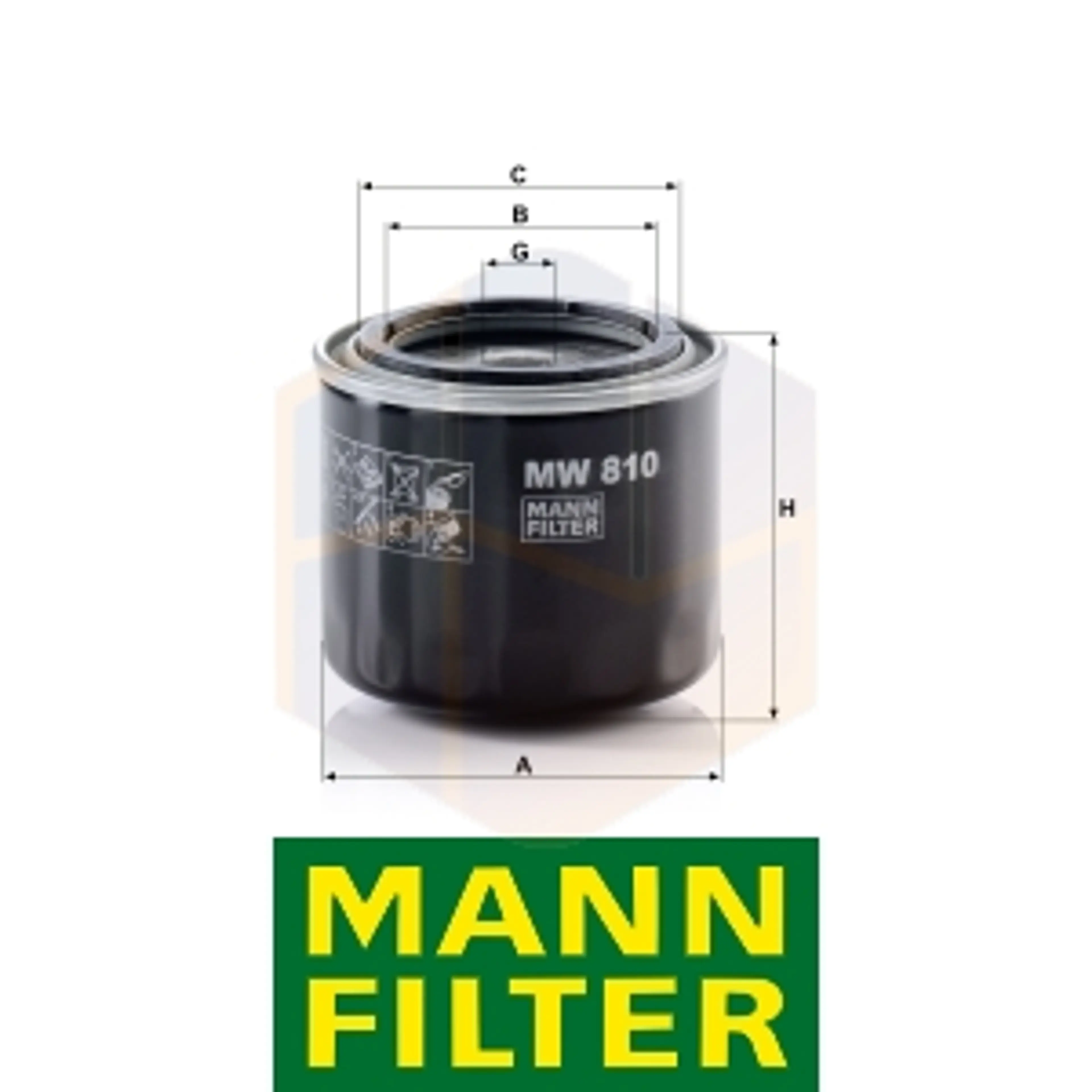 FILTRO ACEITE MW 810 MANN