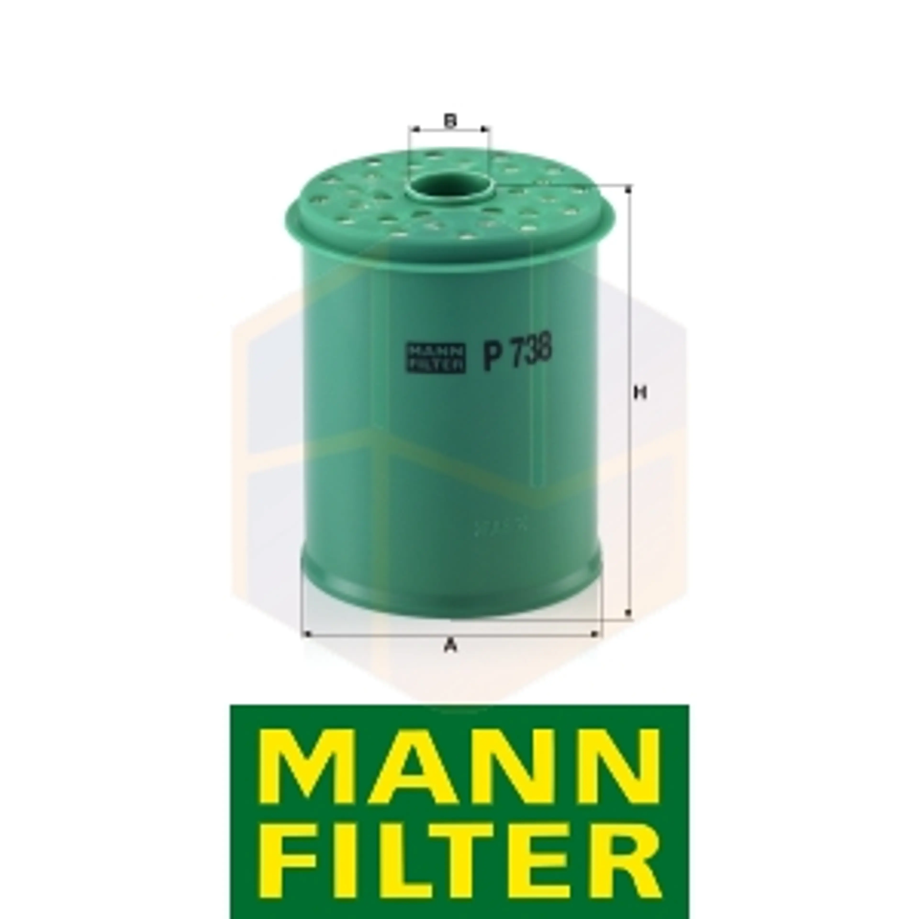 FILTRO COMBUSTIBLE P 738 X MANN