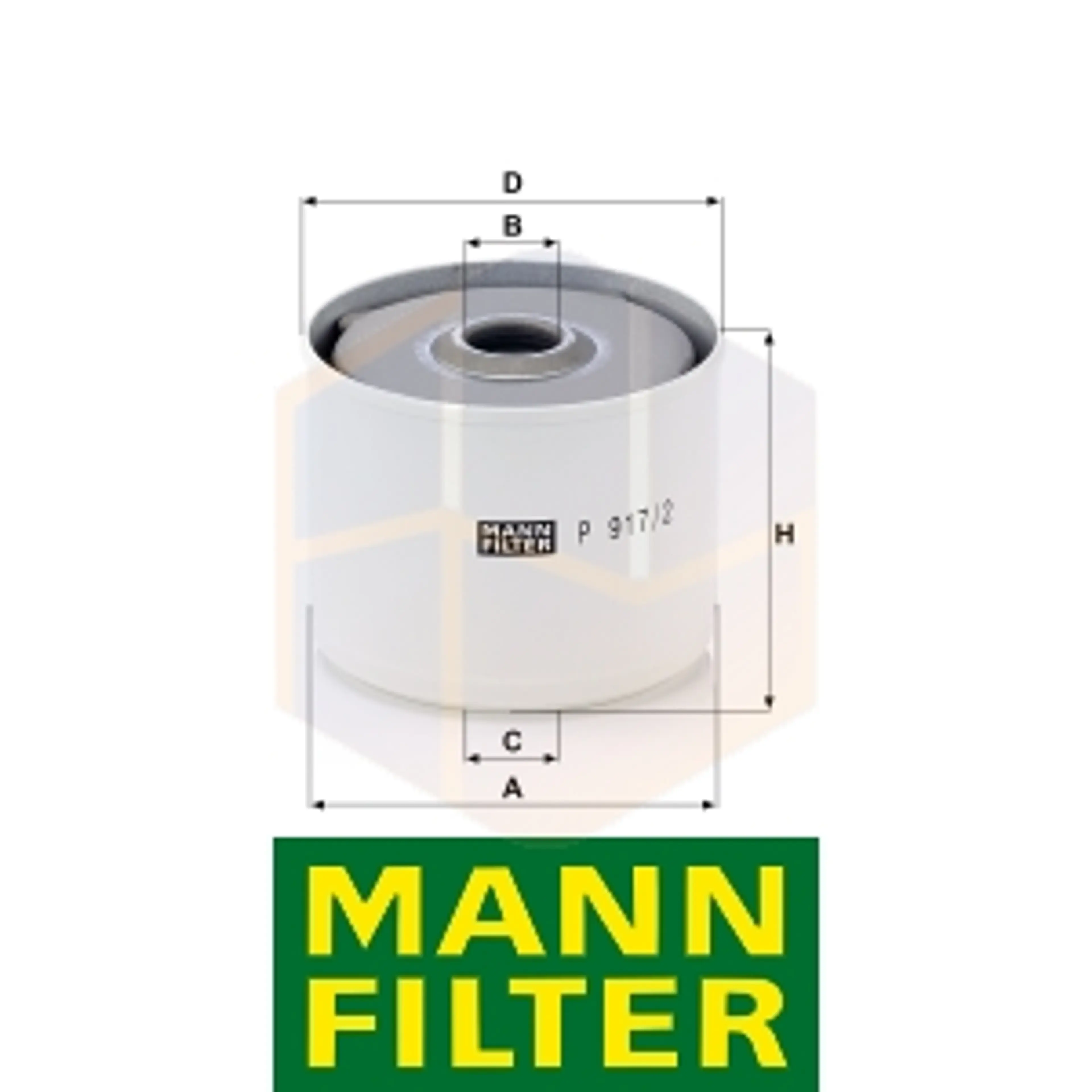 FILTRO COMBUSTIBLE P 917/2 X MANN