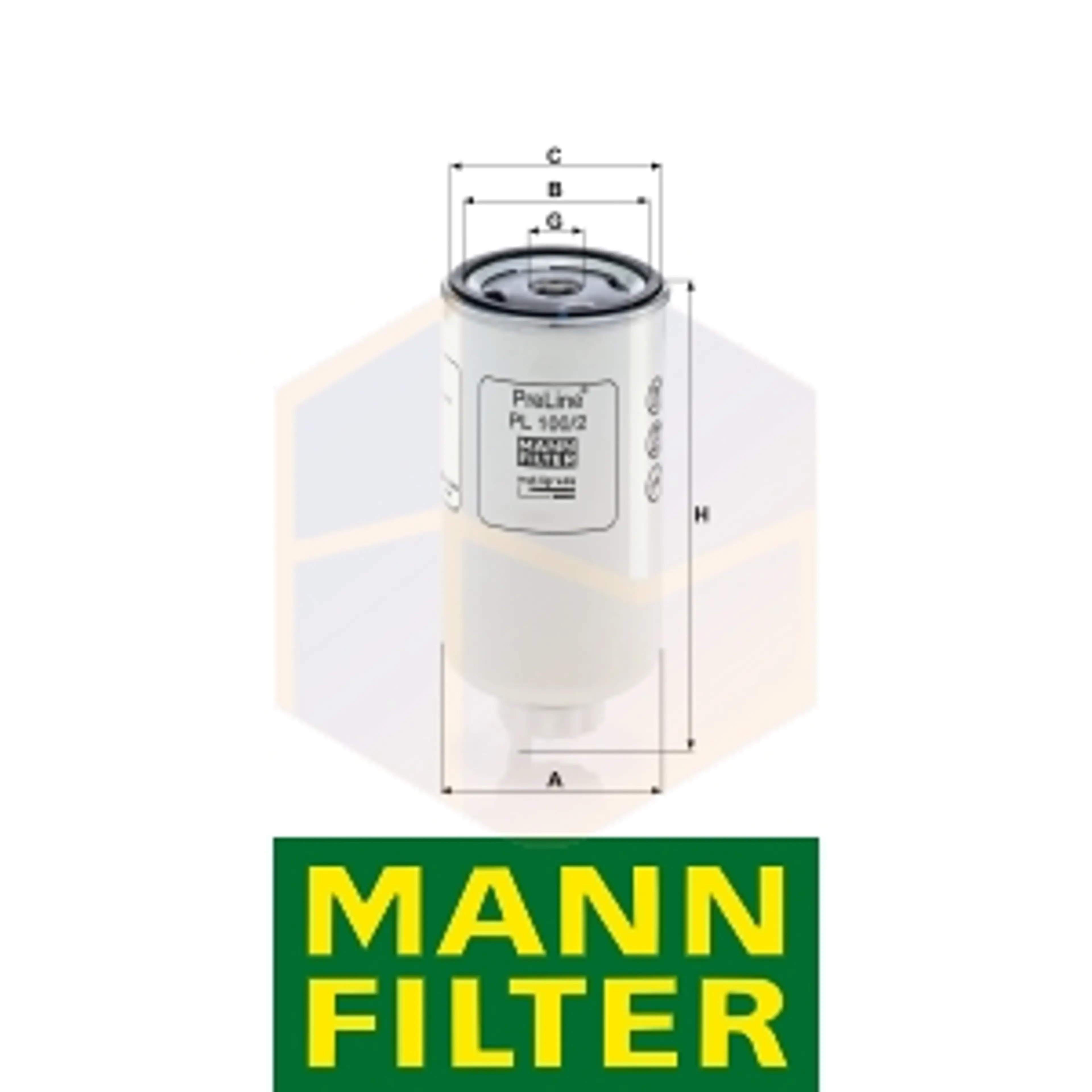 FILTRO COMBUSTIBLE PL 100/2 MANN