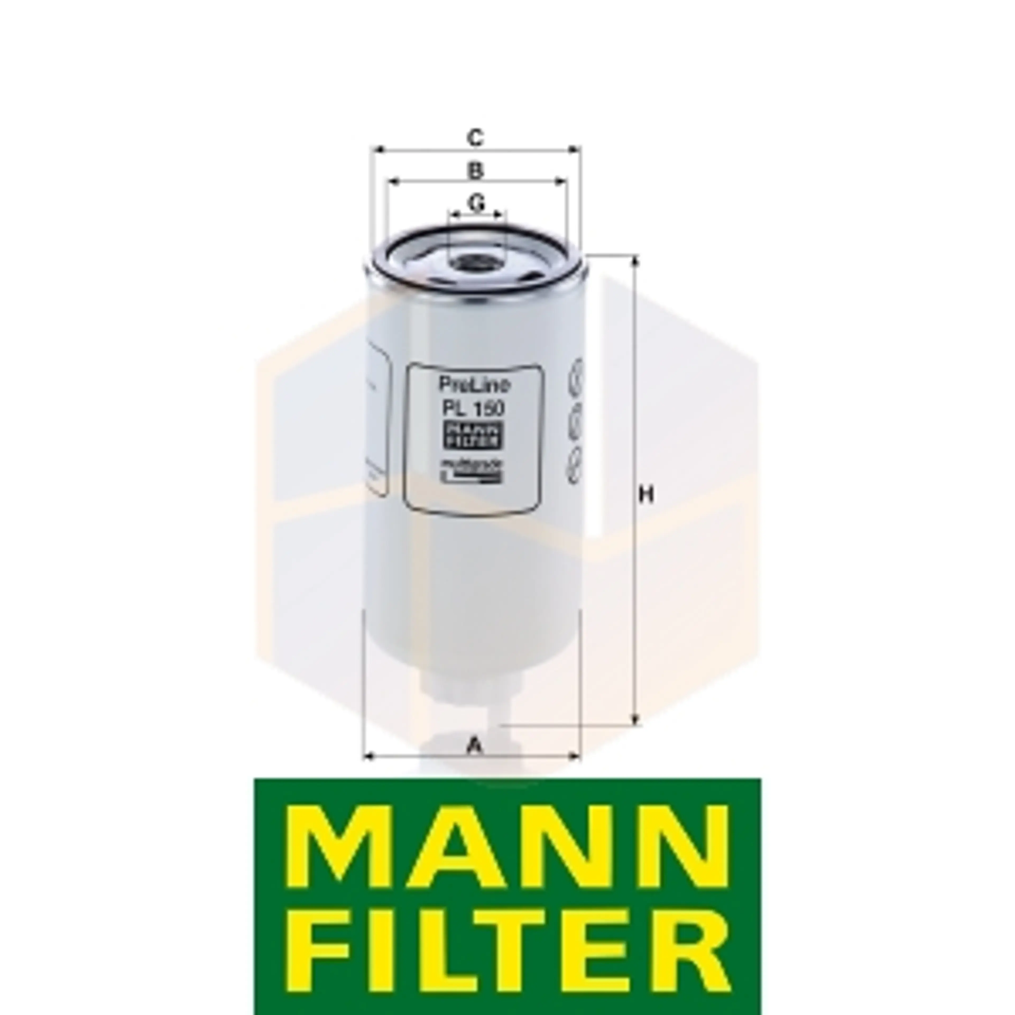 FILTRO COMBUSTIBLE PL 150 MANN