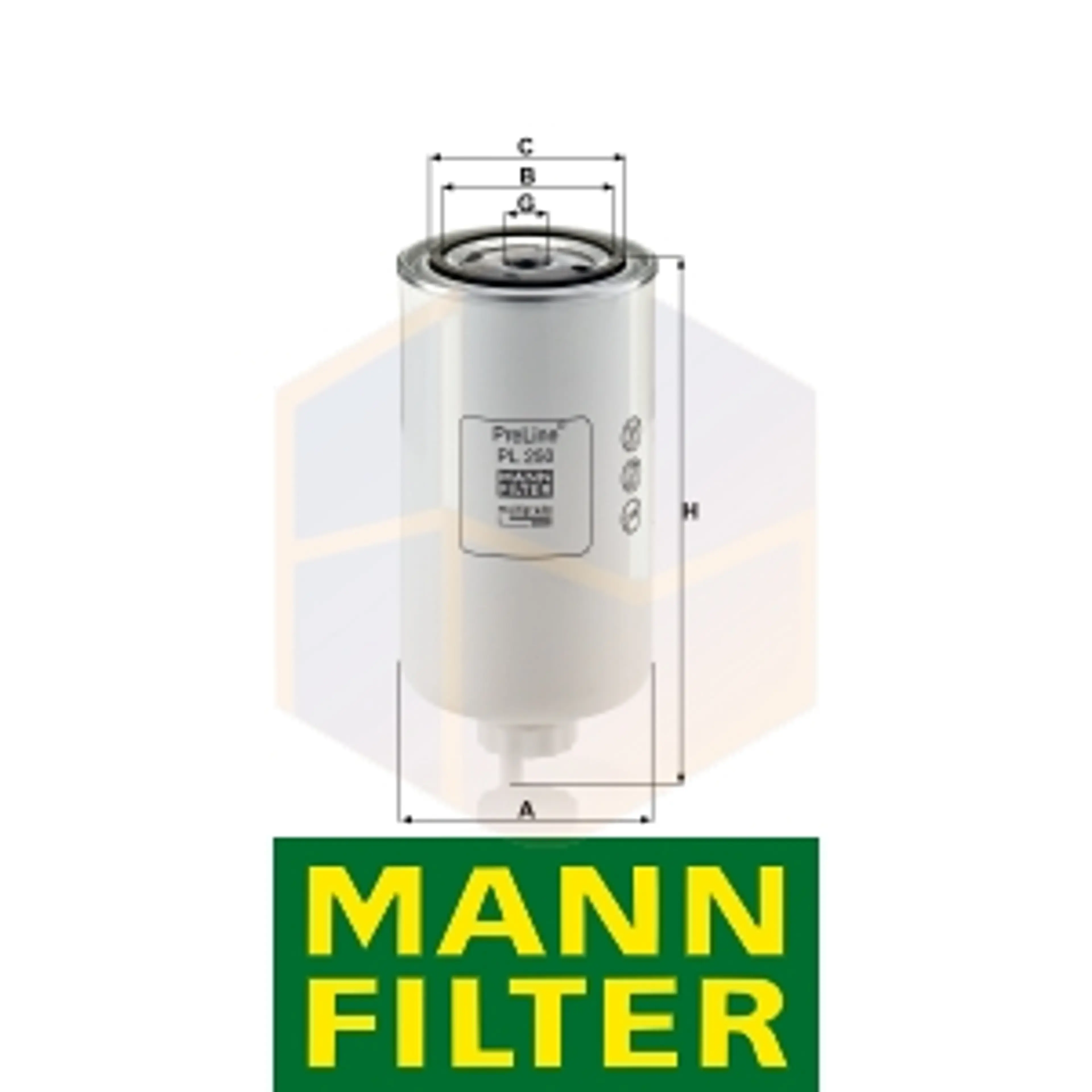 FILTRO COMBUSTIBLE PL 250 MANN