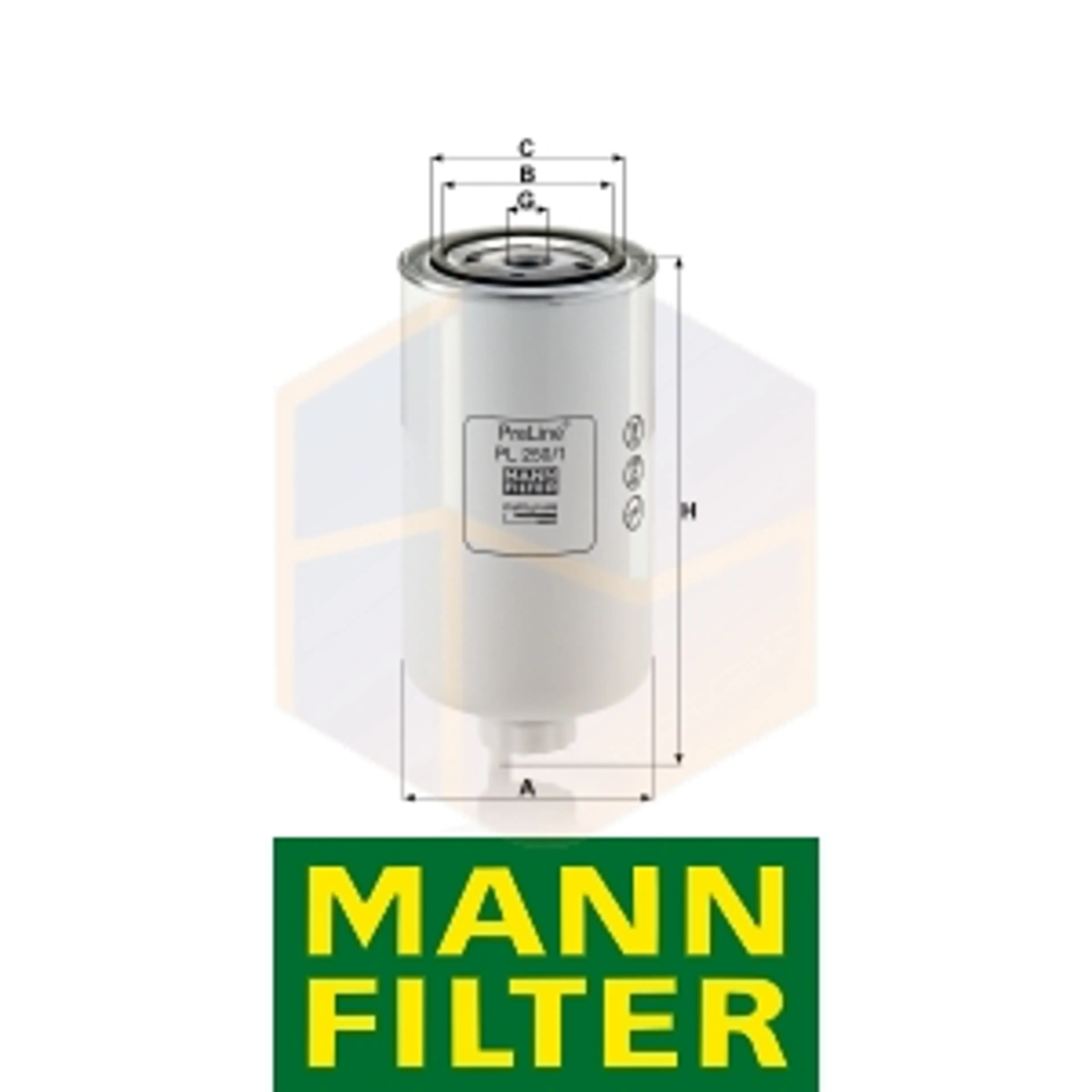 FILTRO COMBUSTIBLE PL 250/1 MANN