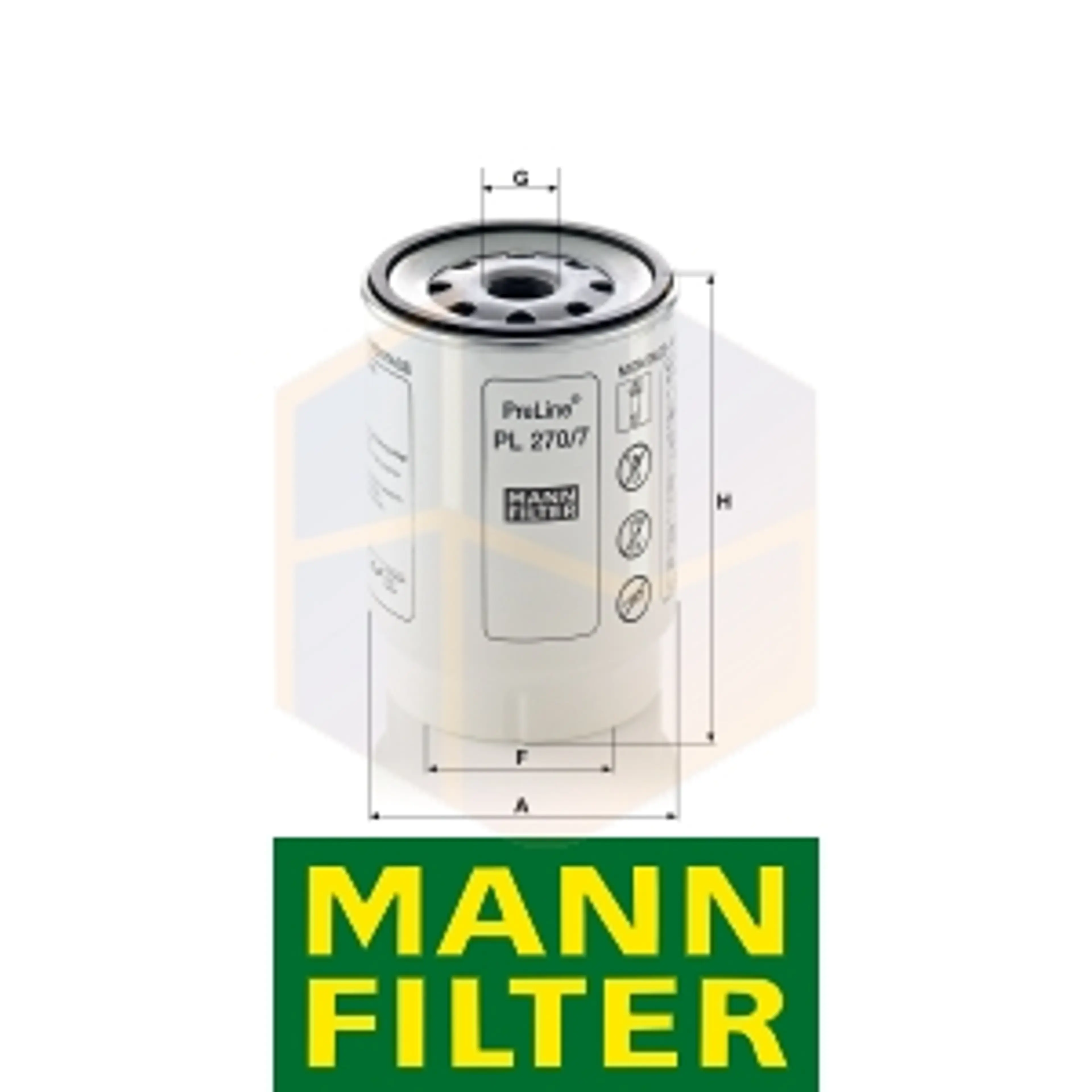 FILTRO COMBUSTIBLE PL 270/7 X MANN