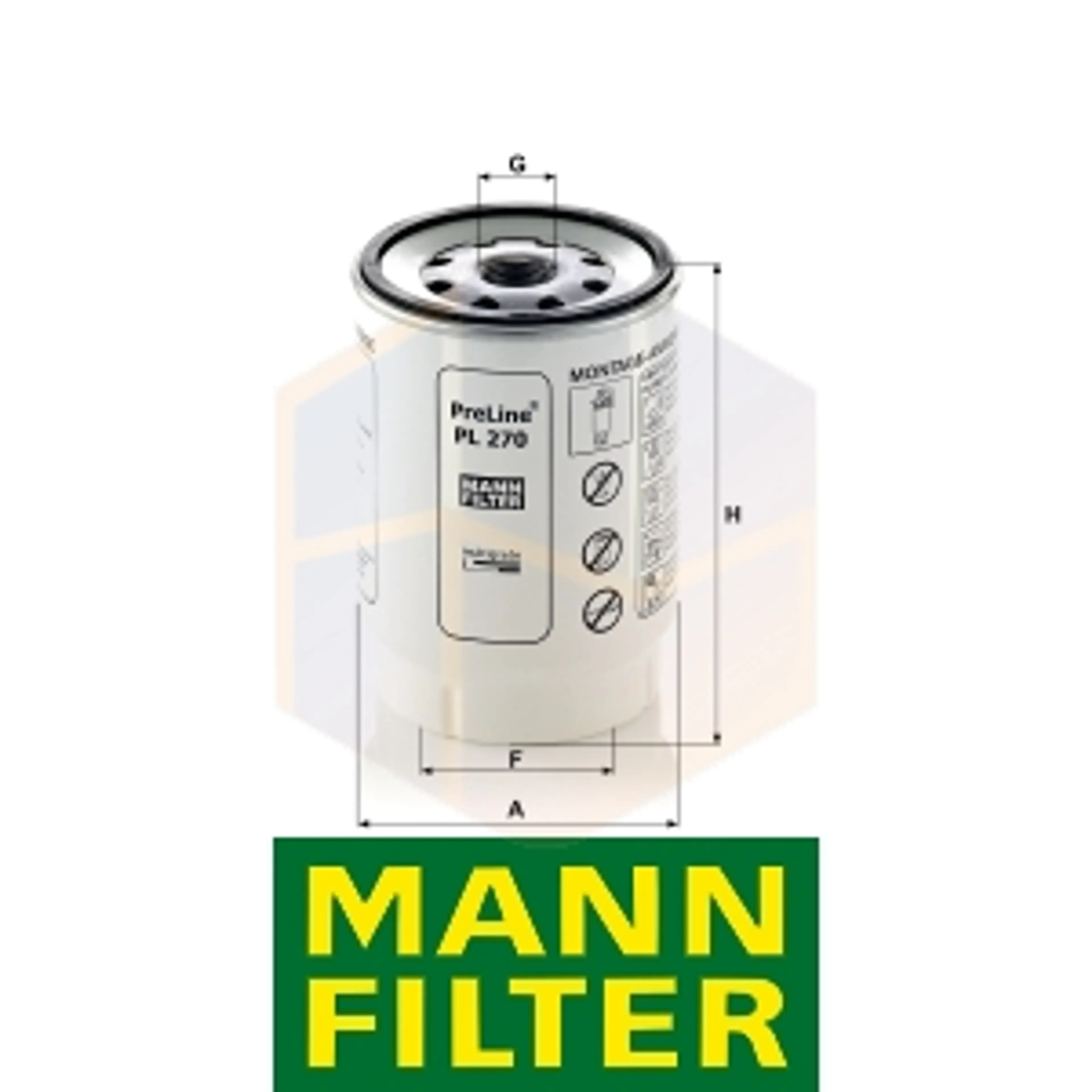 FILTRO COMBUSTIBLE PL 270 X MANN