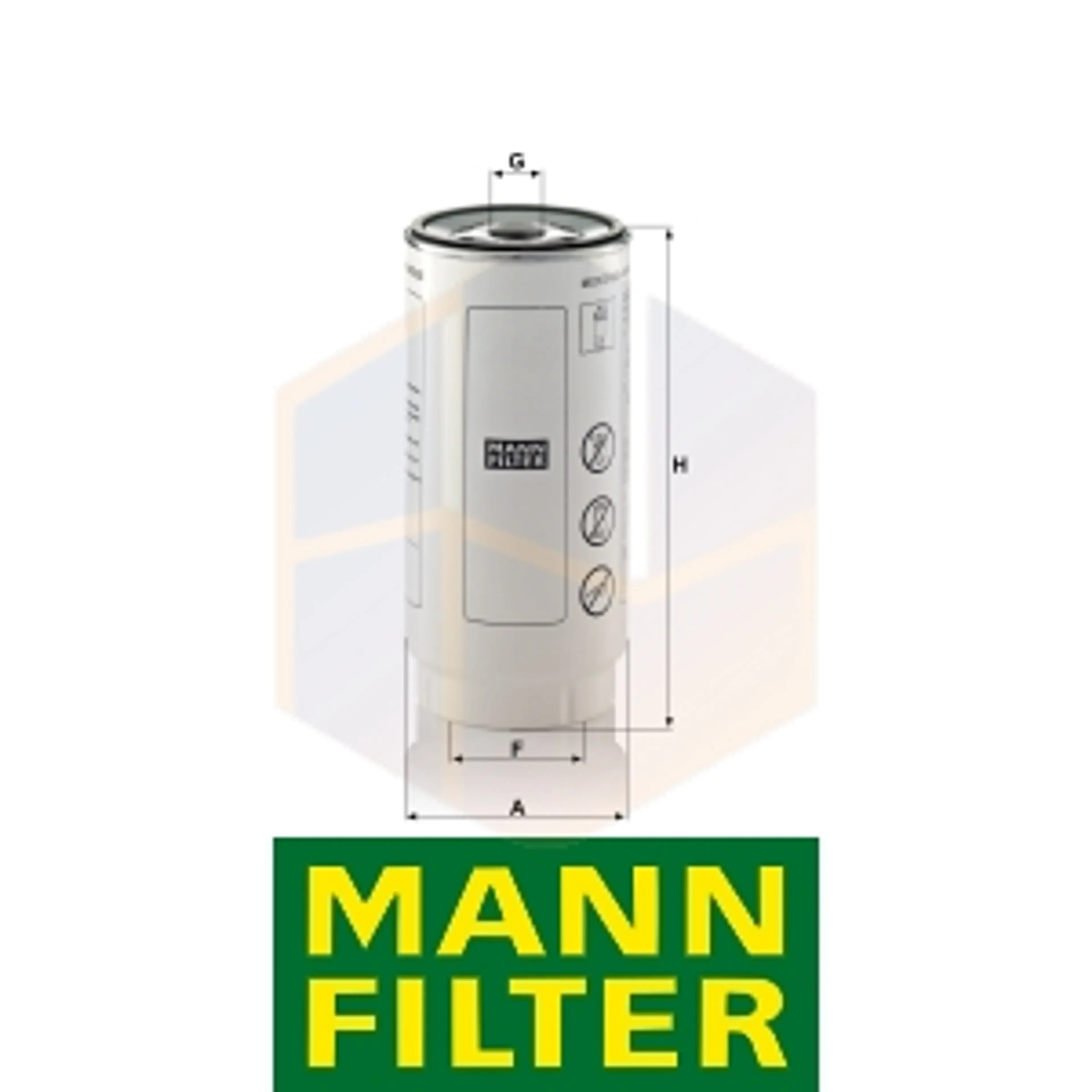 FILTRO COMBUSTIBLE PL 420/7 X MANN