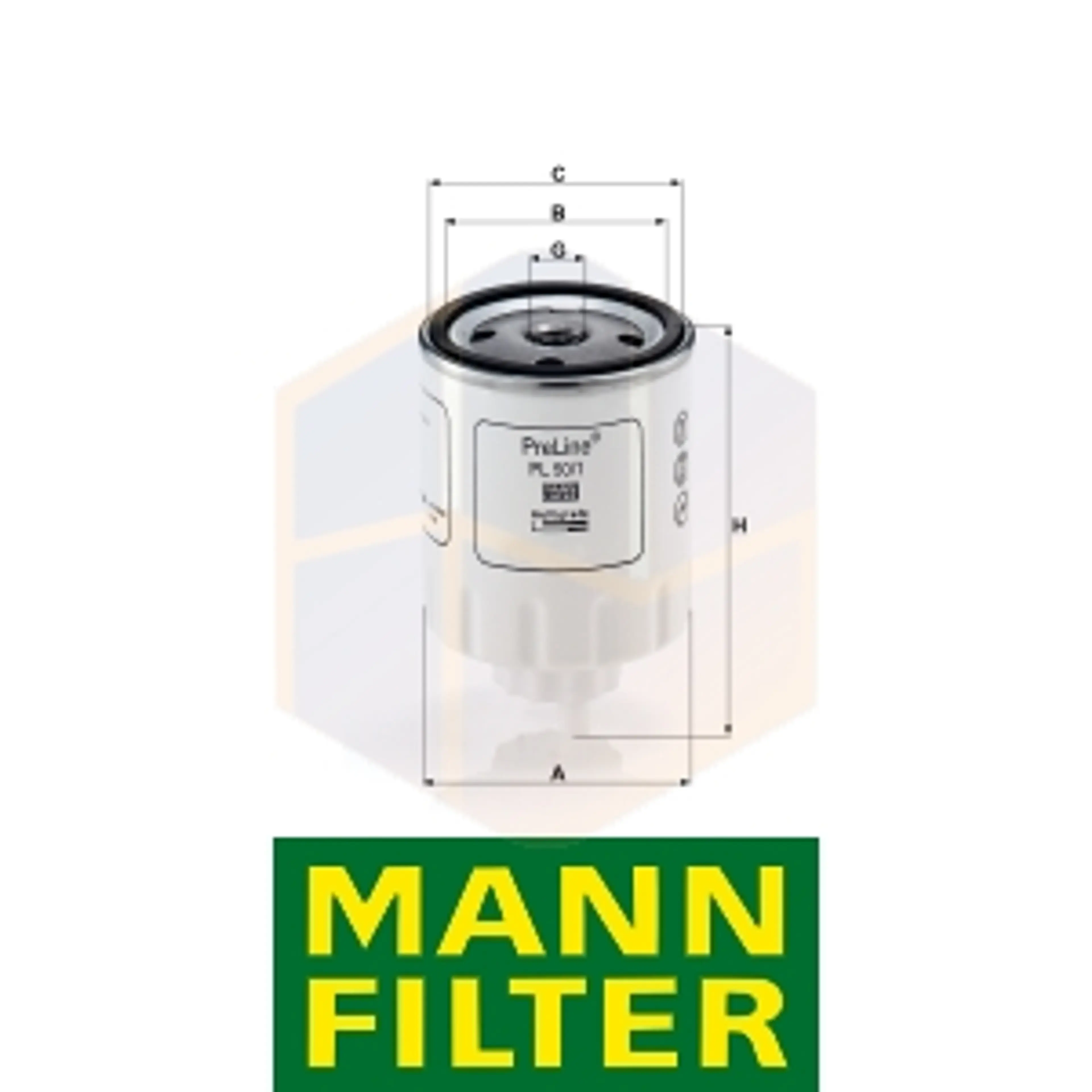 FILTRO COMBUSTIBLE PL 50/1 MANN