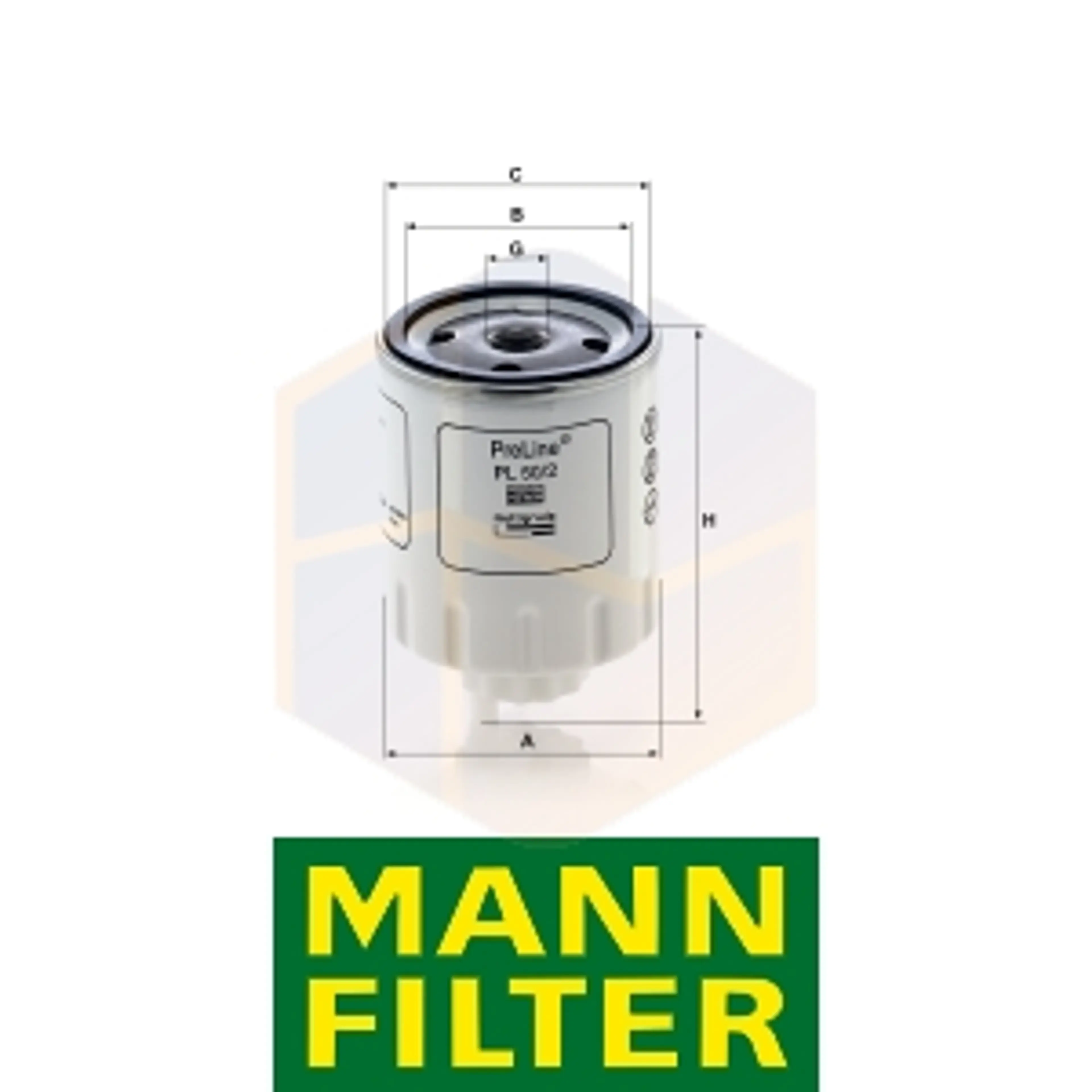 FILTRO COMBUSTIBLE PL 50/2 MANN