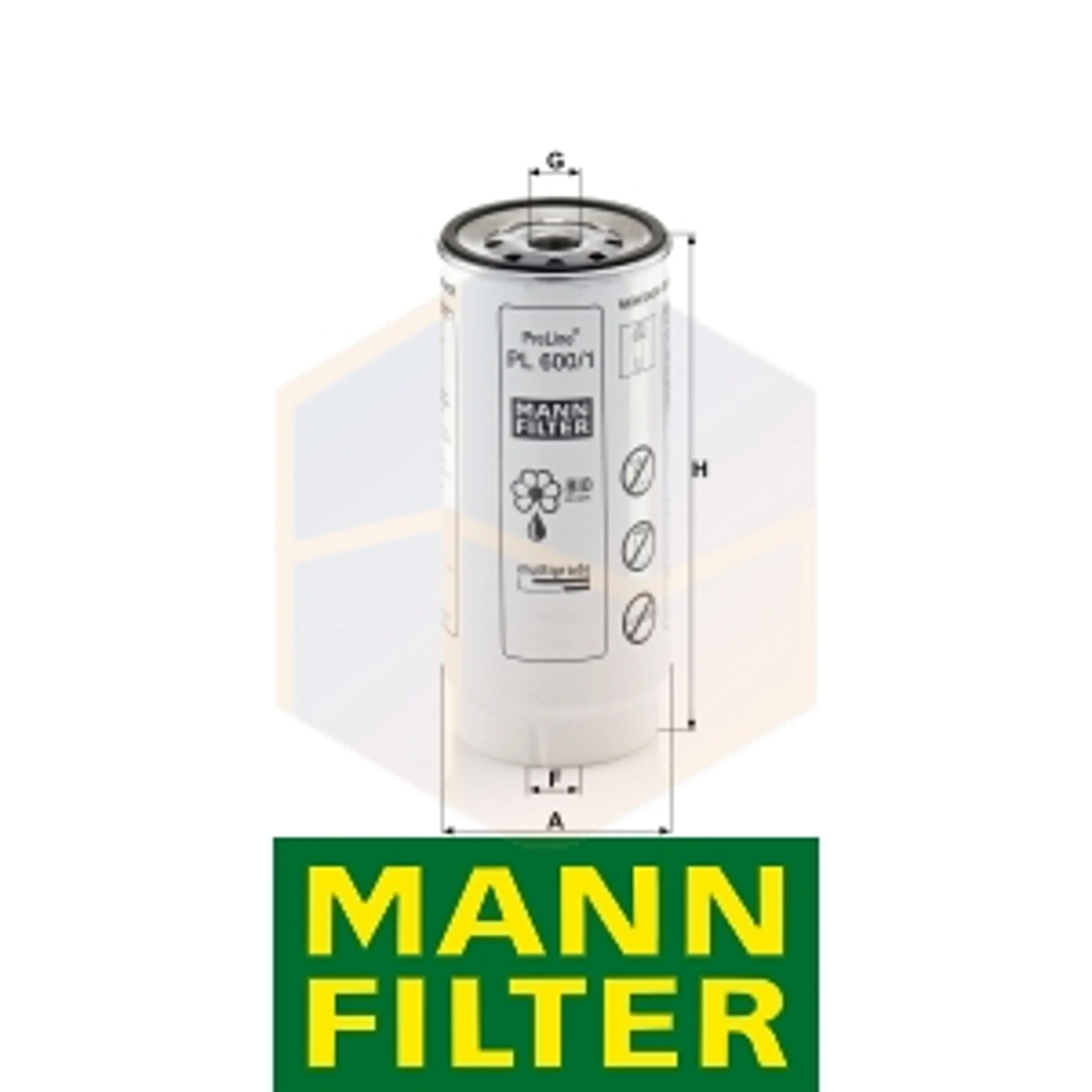 FILTRO COMBUSTIBLE PL 600/1 MANN