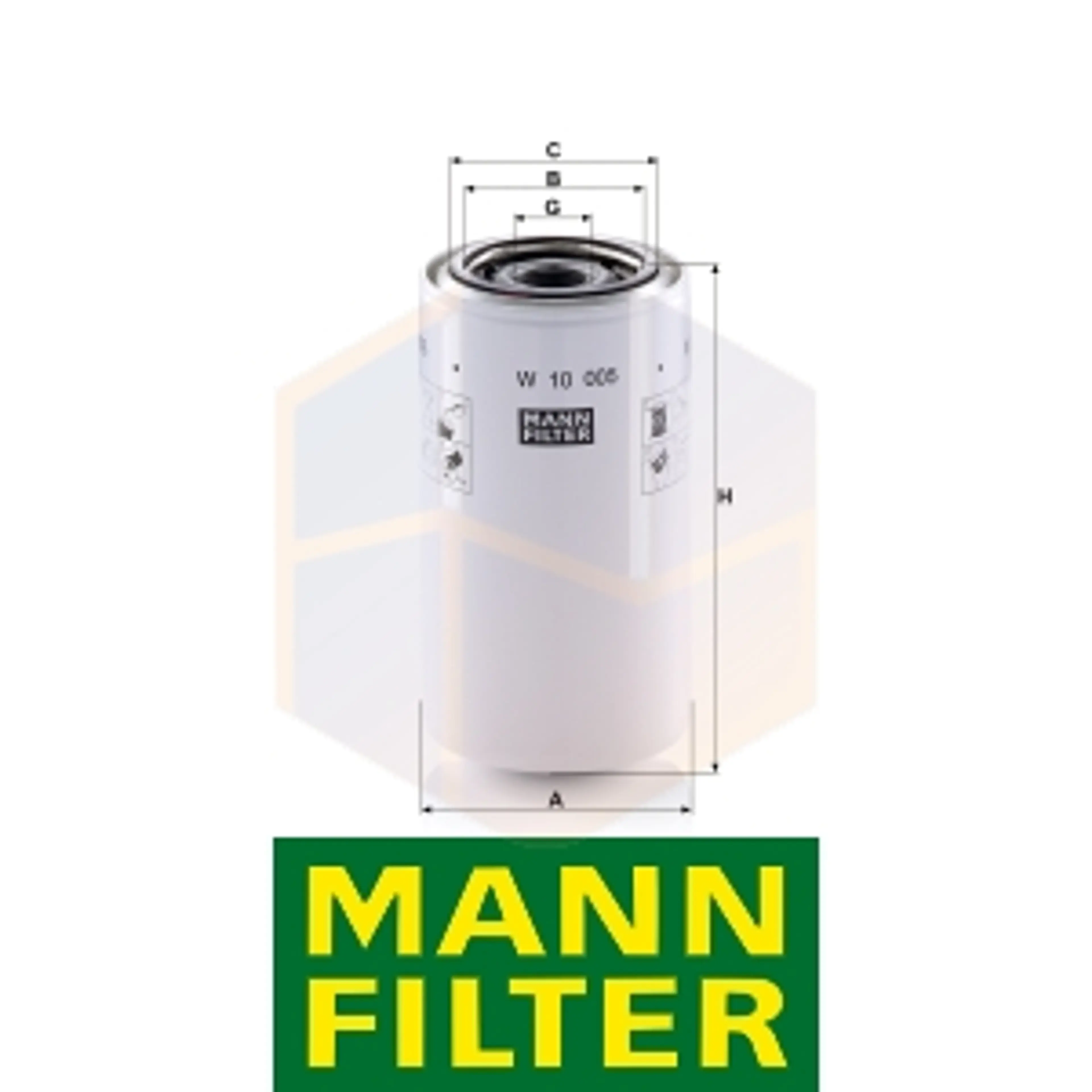 FILTRO ACEITE W 10 005 MANN