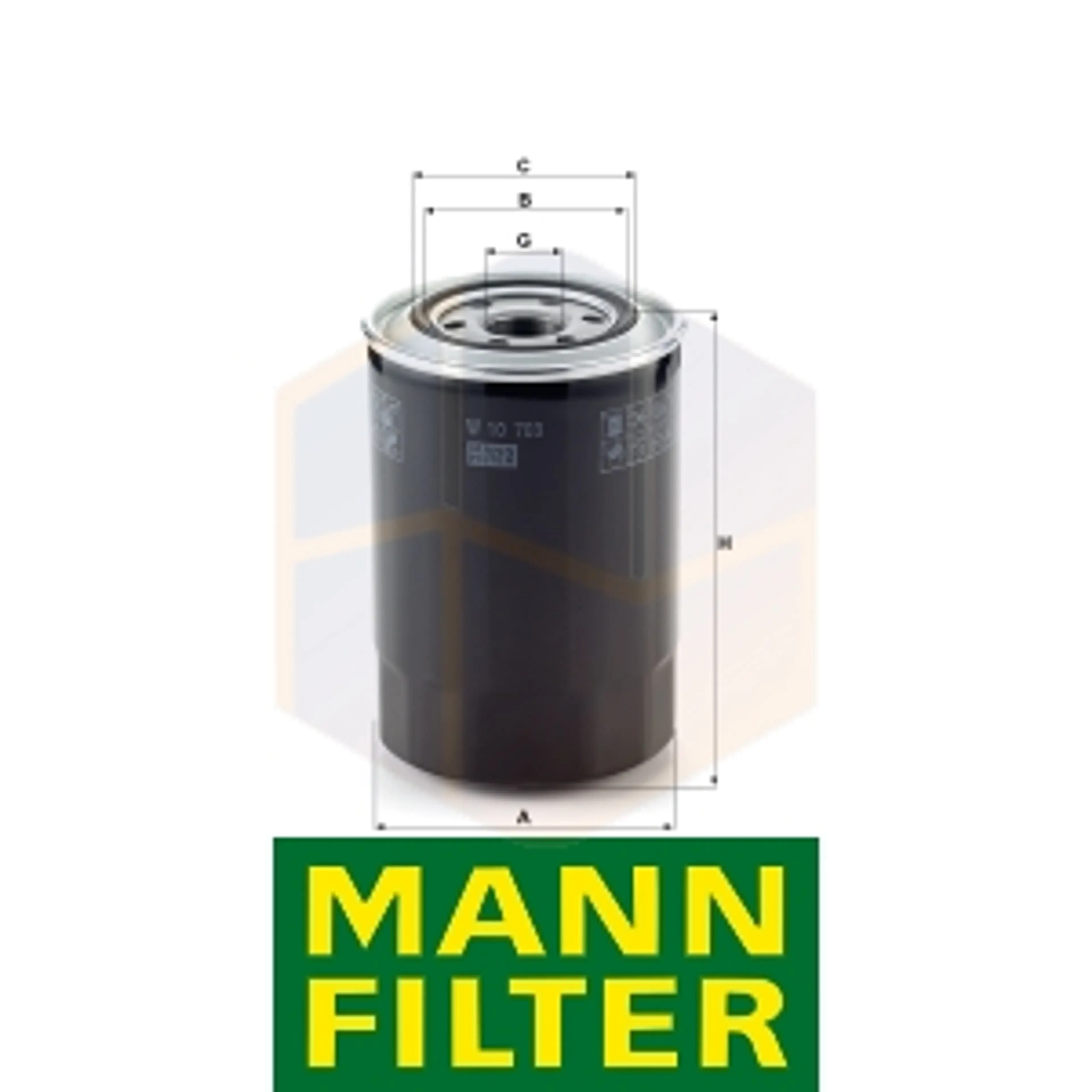 FILTRO ACEITE W 10 703 MANN