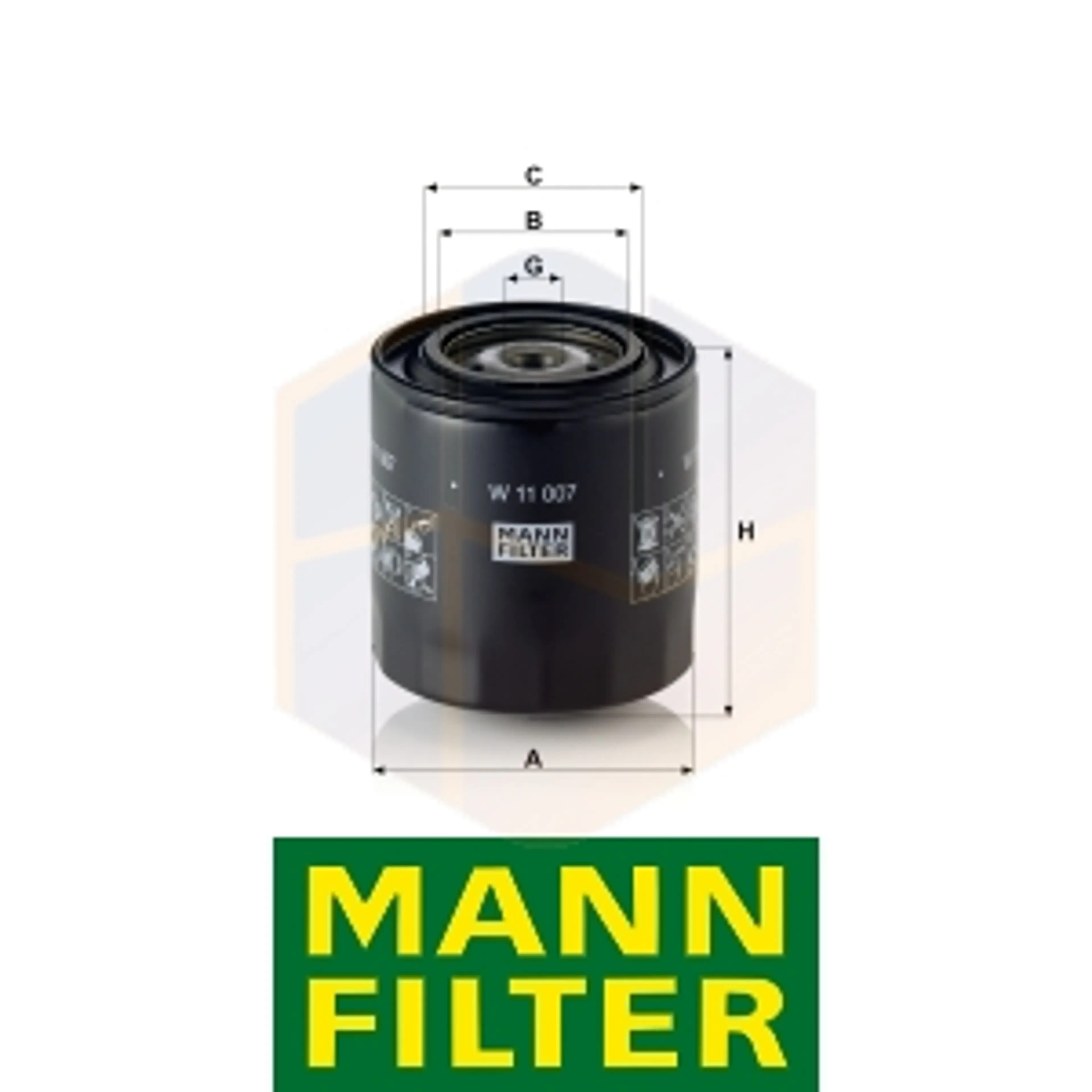 FILTRO ACEITE W 11 007 MANN