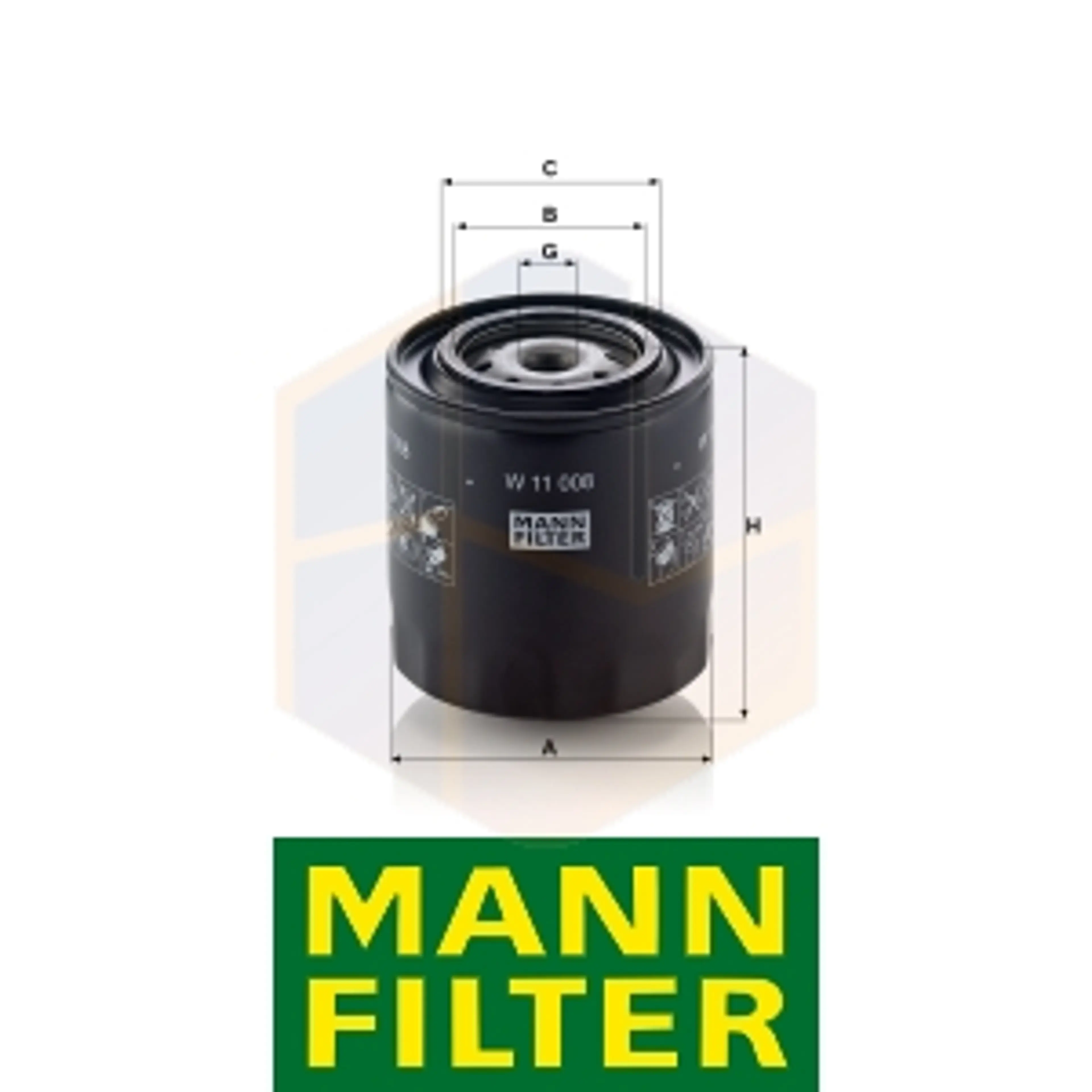 FILTRO ACEITE W 11 008 MANN