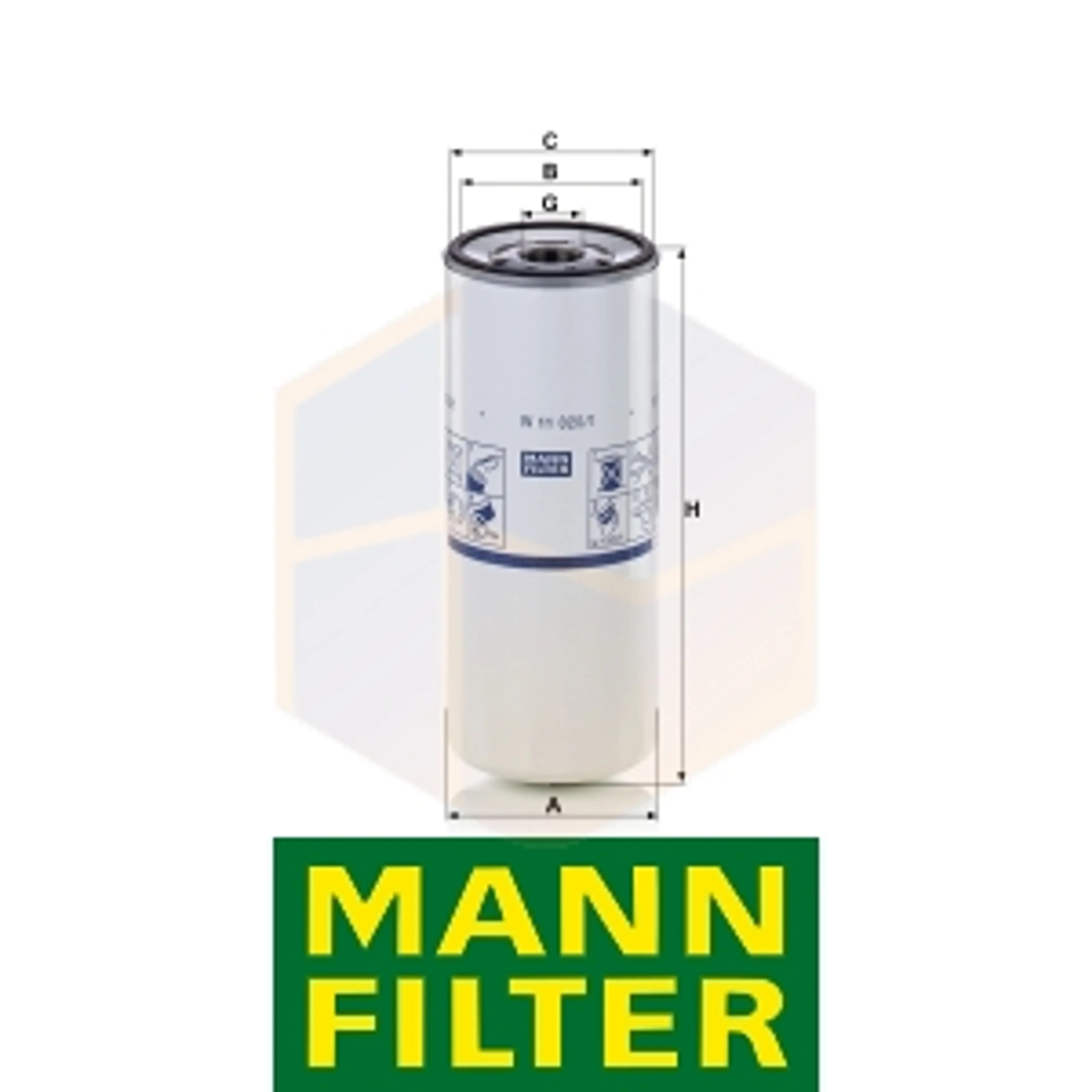 FILTRO ACEITE W 11 020/1 MANN