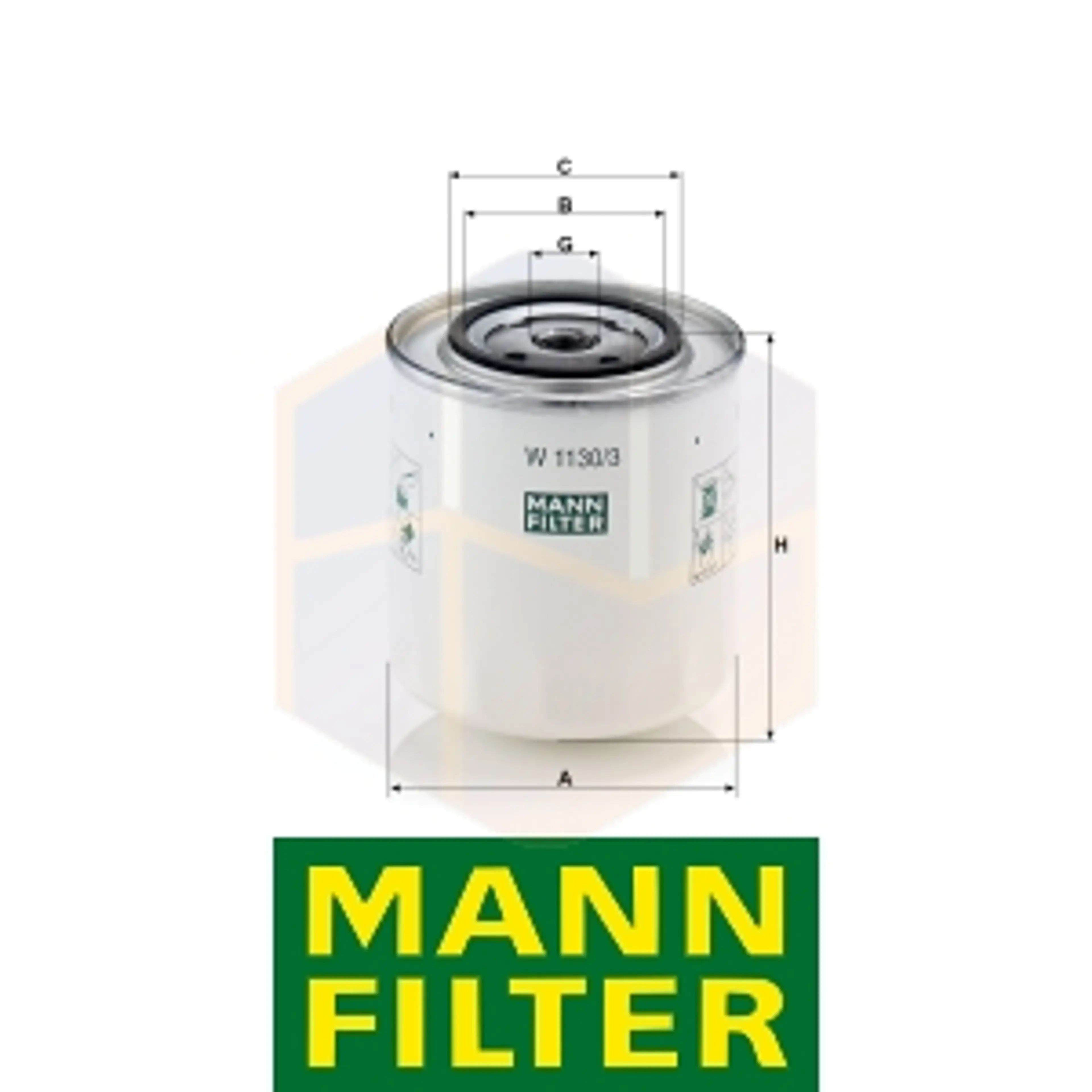 FILTRO ACEITE W 1130/3 MANN