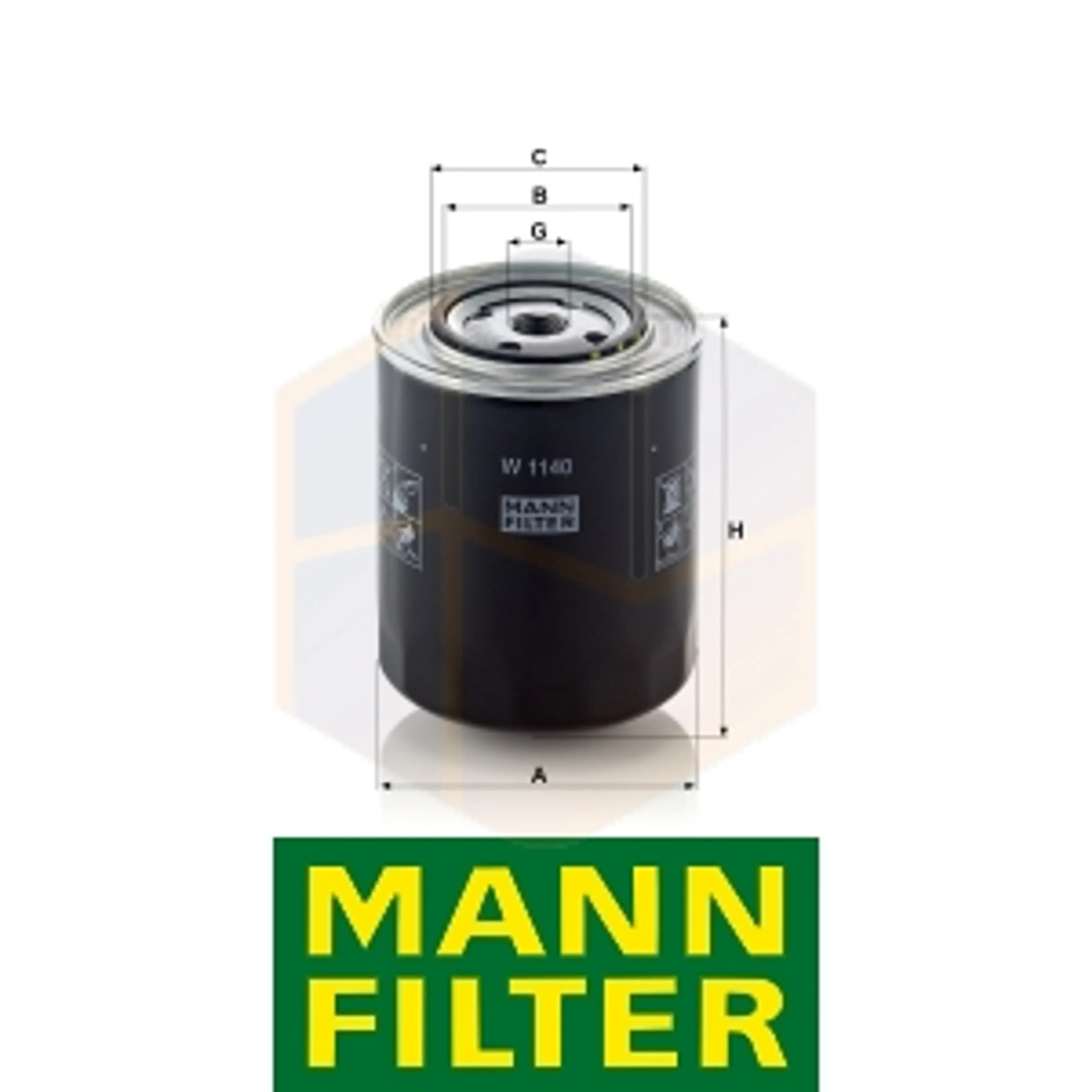 FILTRO ACEITE W 1140 MANN