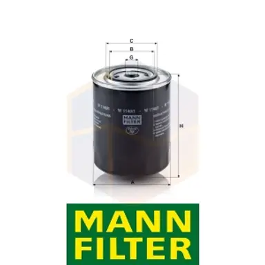 FILTRO ACEITE W 1140/1 MANN