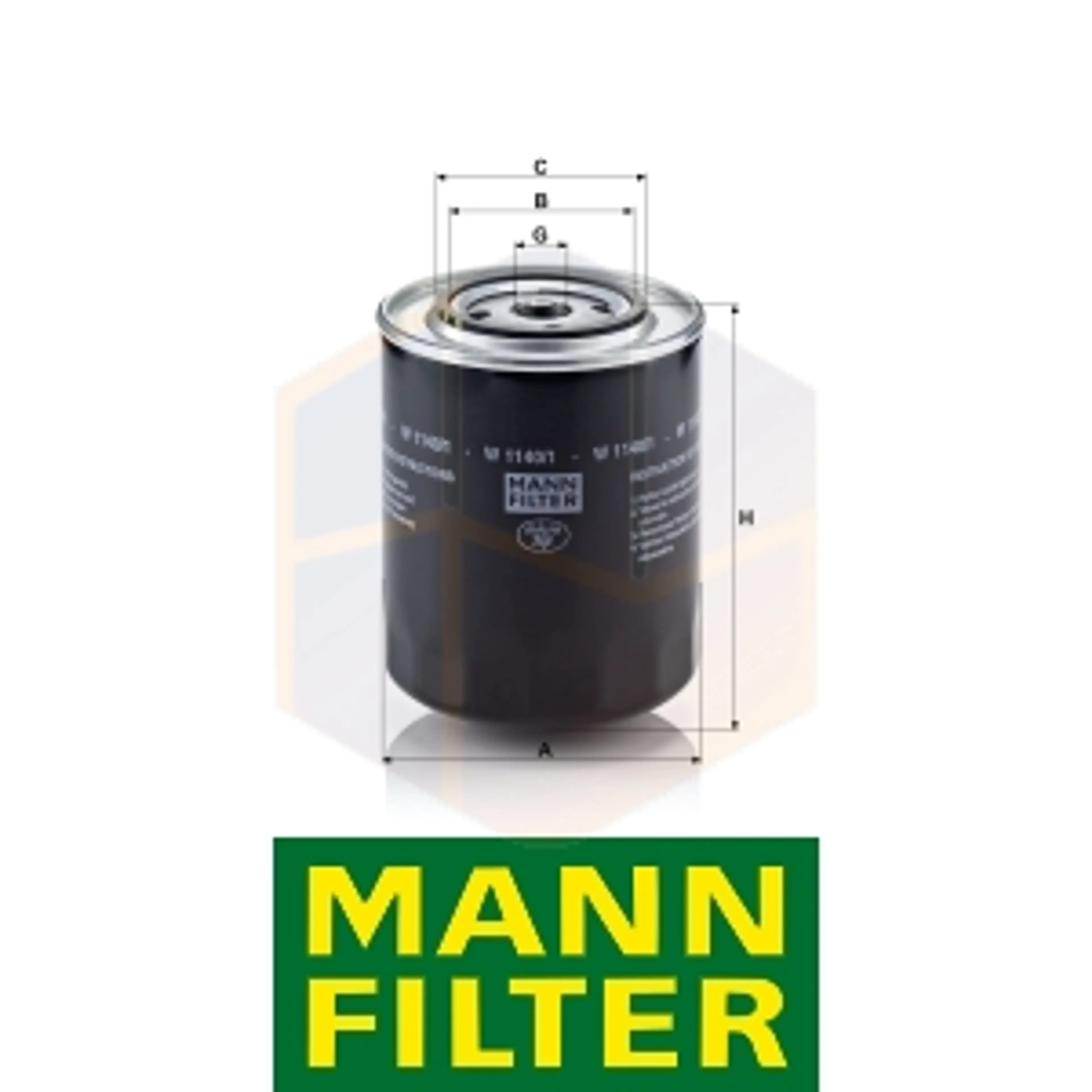 FILTRO ACEITE W 1140/1 MANN