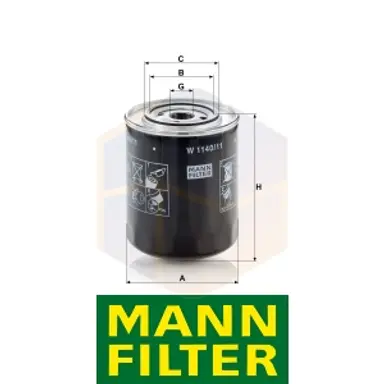 FILTRO ACEITE W 1140/11 MANN