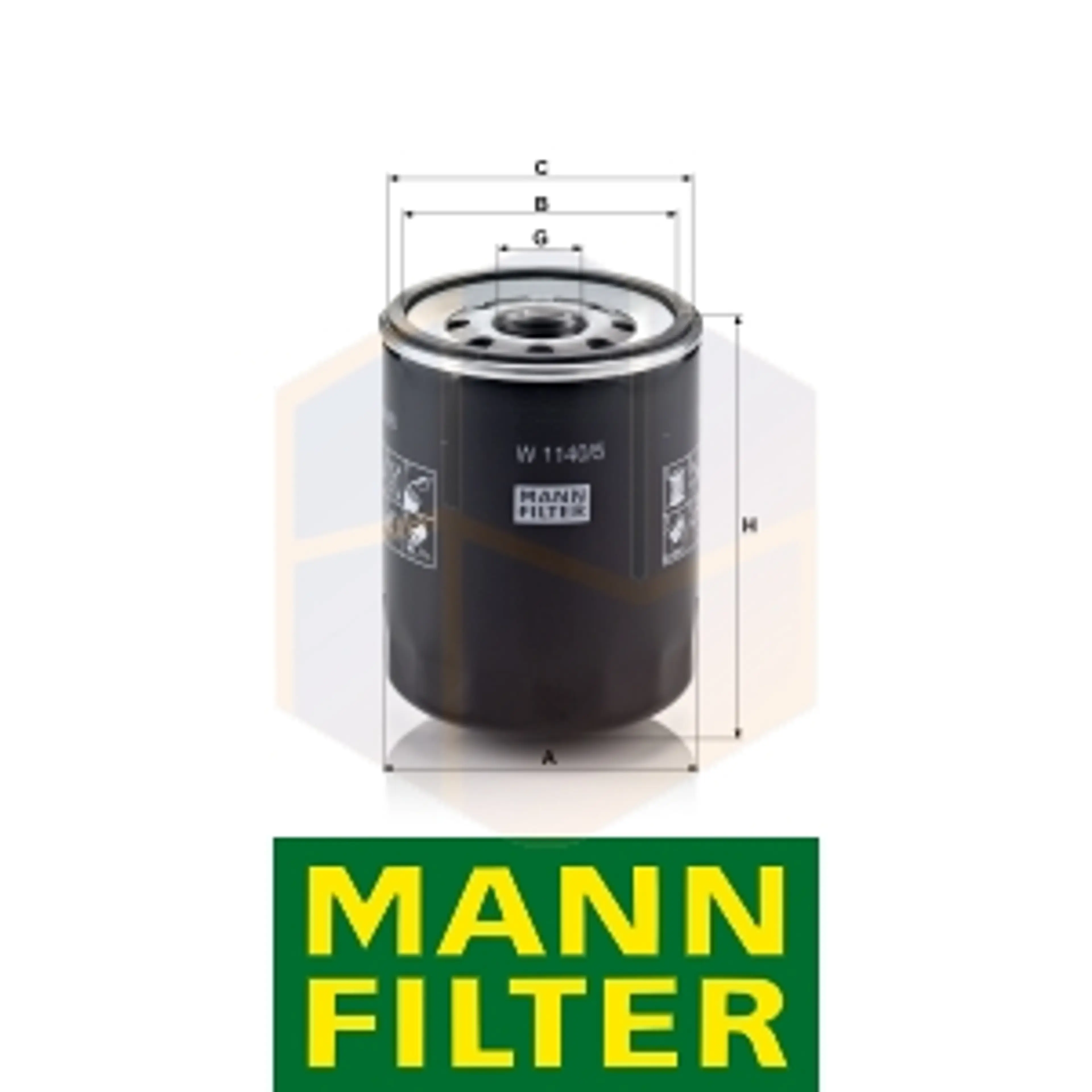 FILTRO ACEITE W 1140/5 MANN