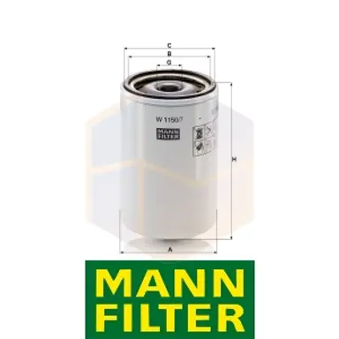 FILTRO ACEITE W 1150/7 MANN