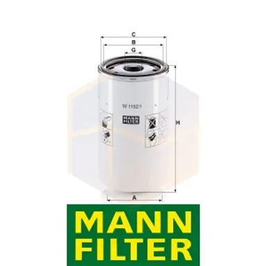 FILTRO ACEITE W 1152/1 MANN