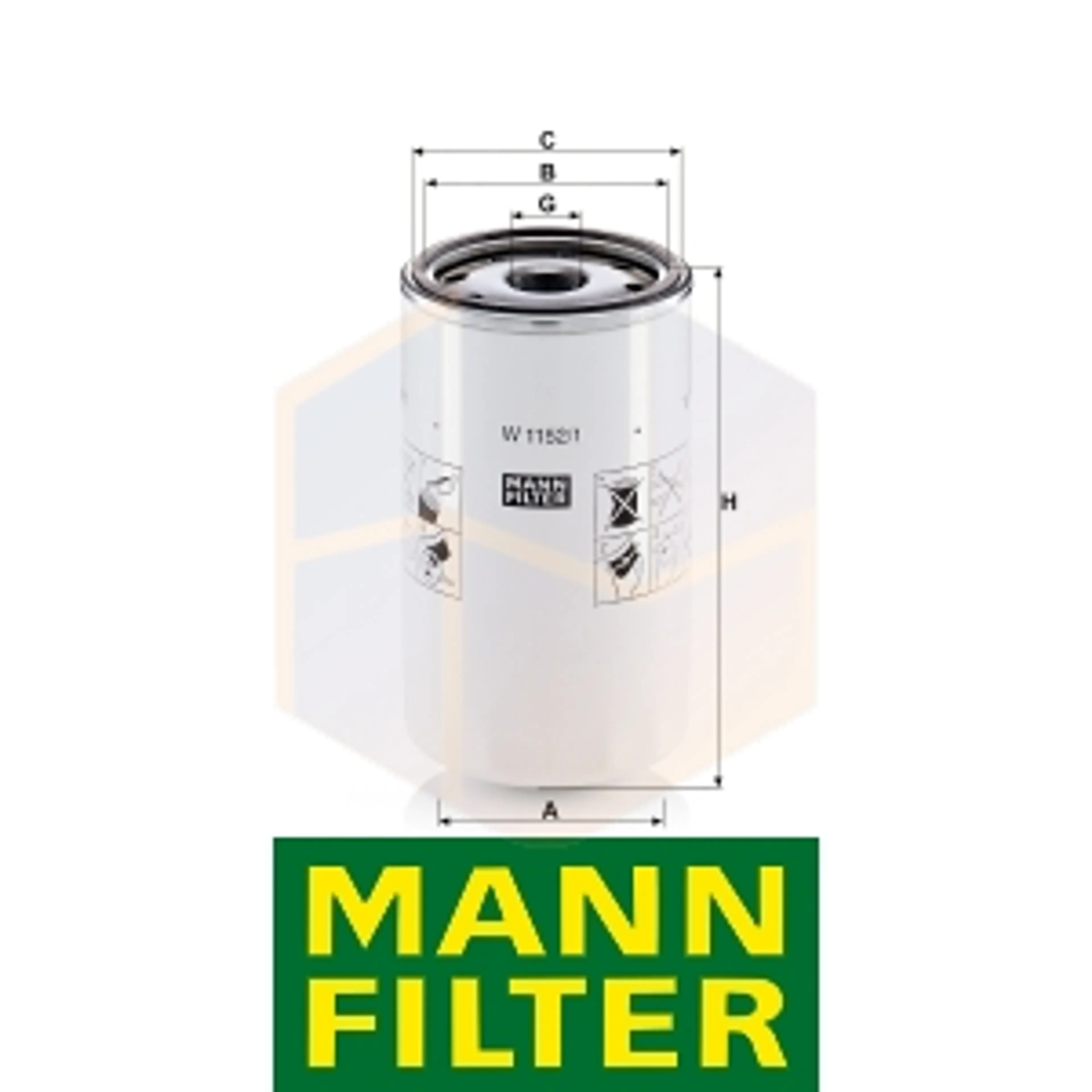 FILTRO ACEITE W 1152/1 MANN