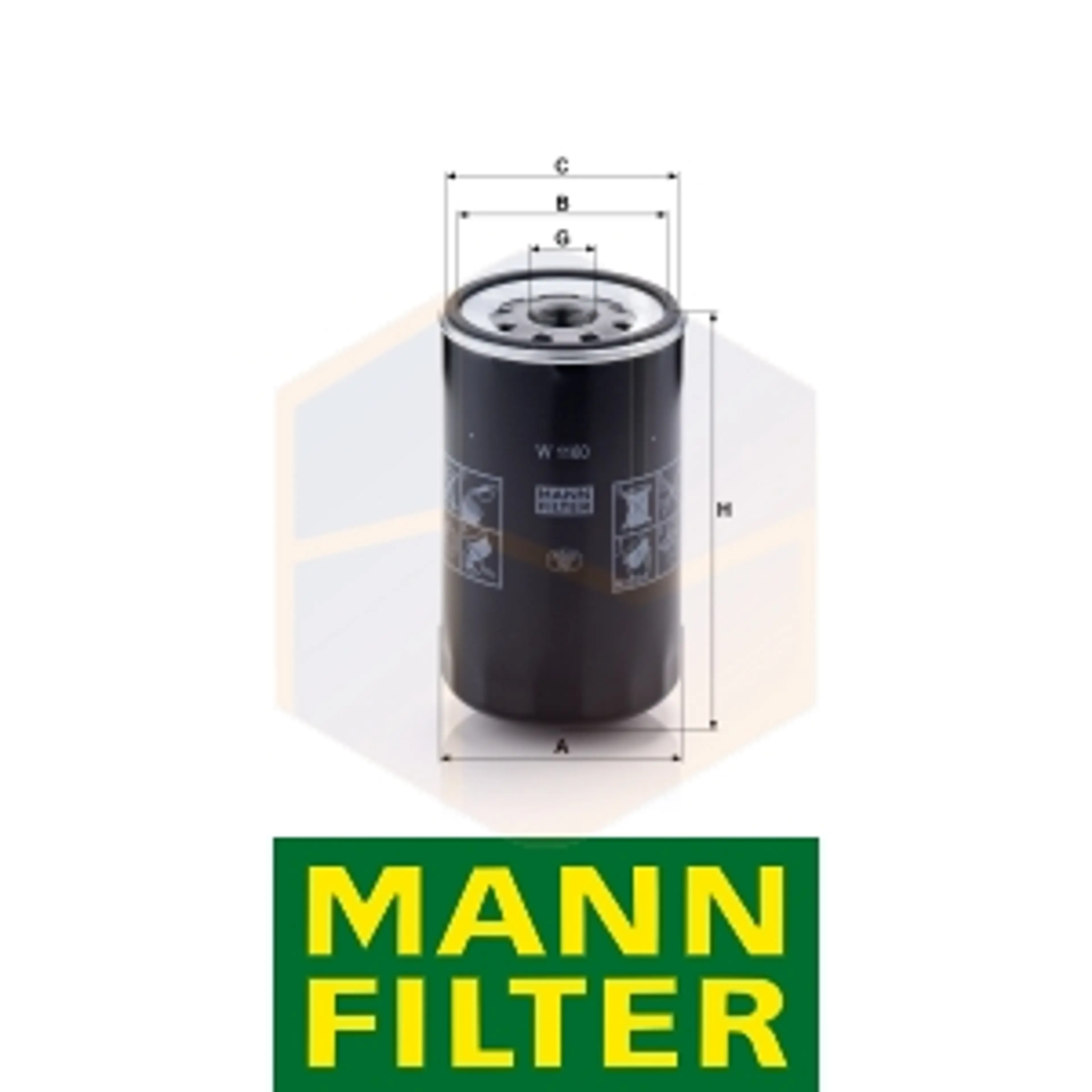 FILTRO ACEITE W 1160 MANN