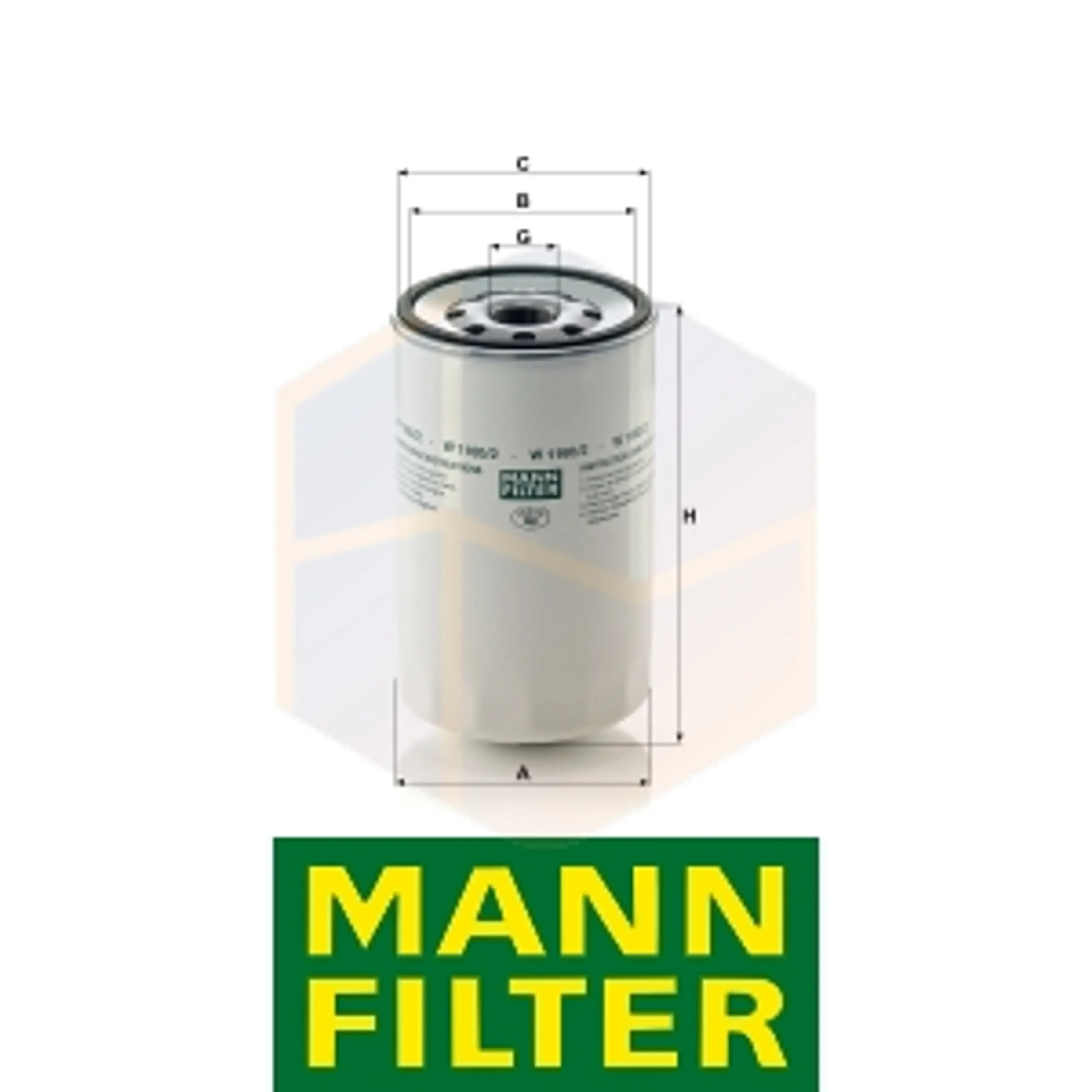 FILTRO ACEITE W 1160/2 MANN