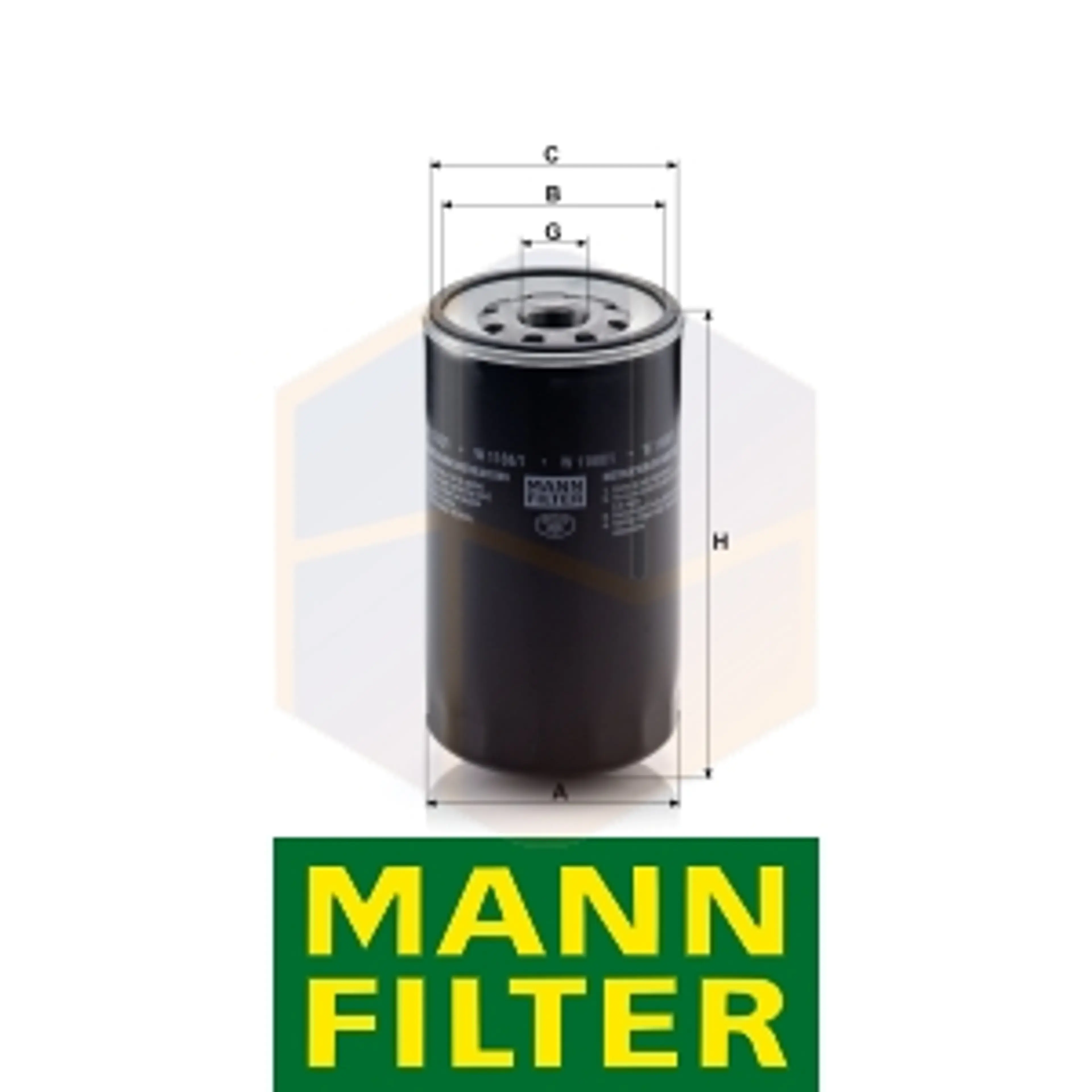 FILTRO ACEITE W 1168/1 MANN