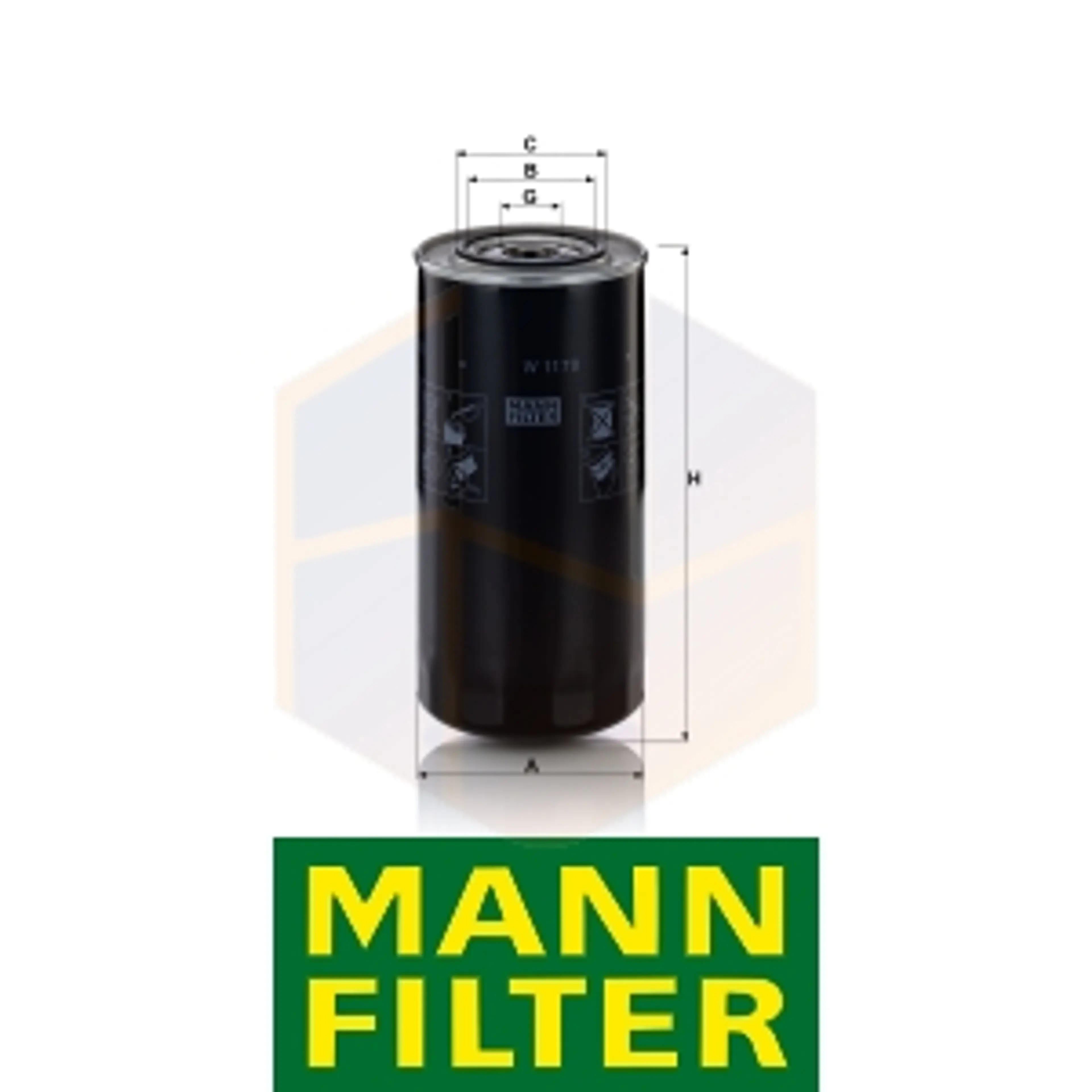 FILTRO ACEITE W 1170 MANN