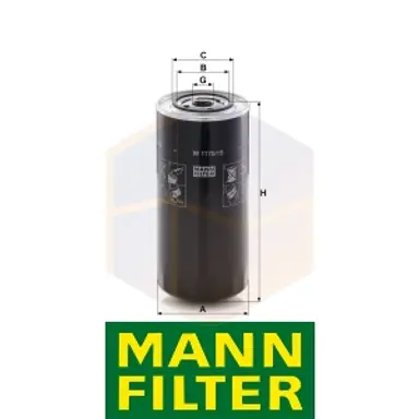 FILTRO ACEITE W 1170/15 MANN
