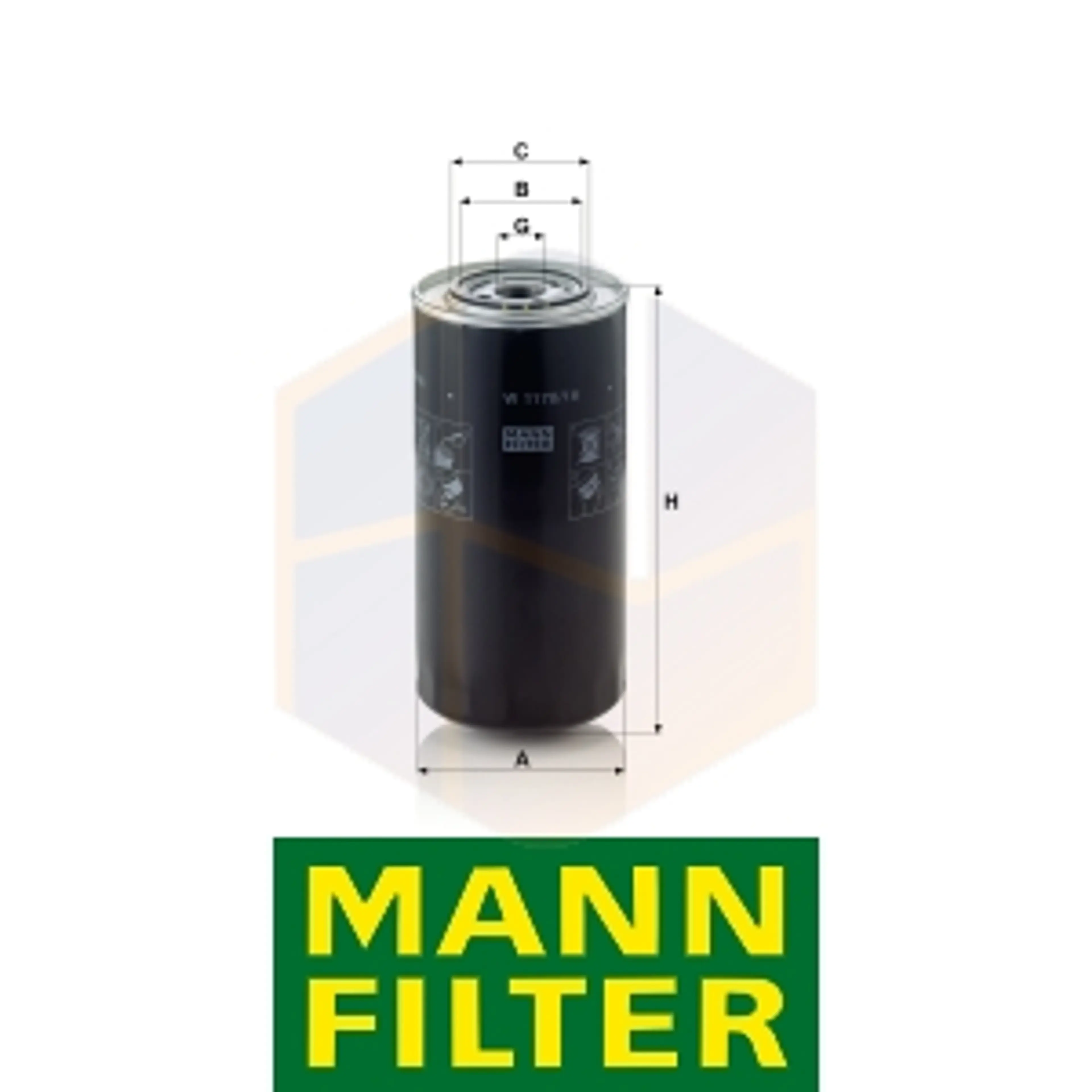 FILTRO ACEITE W 1170/16 MANN