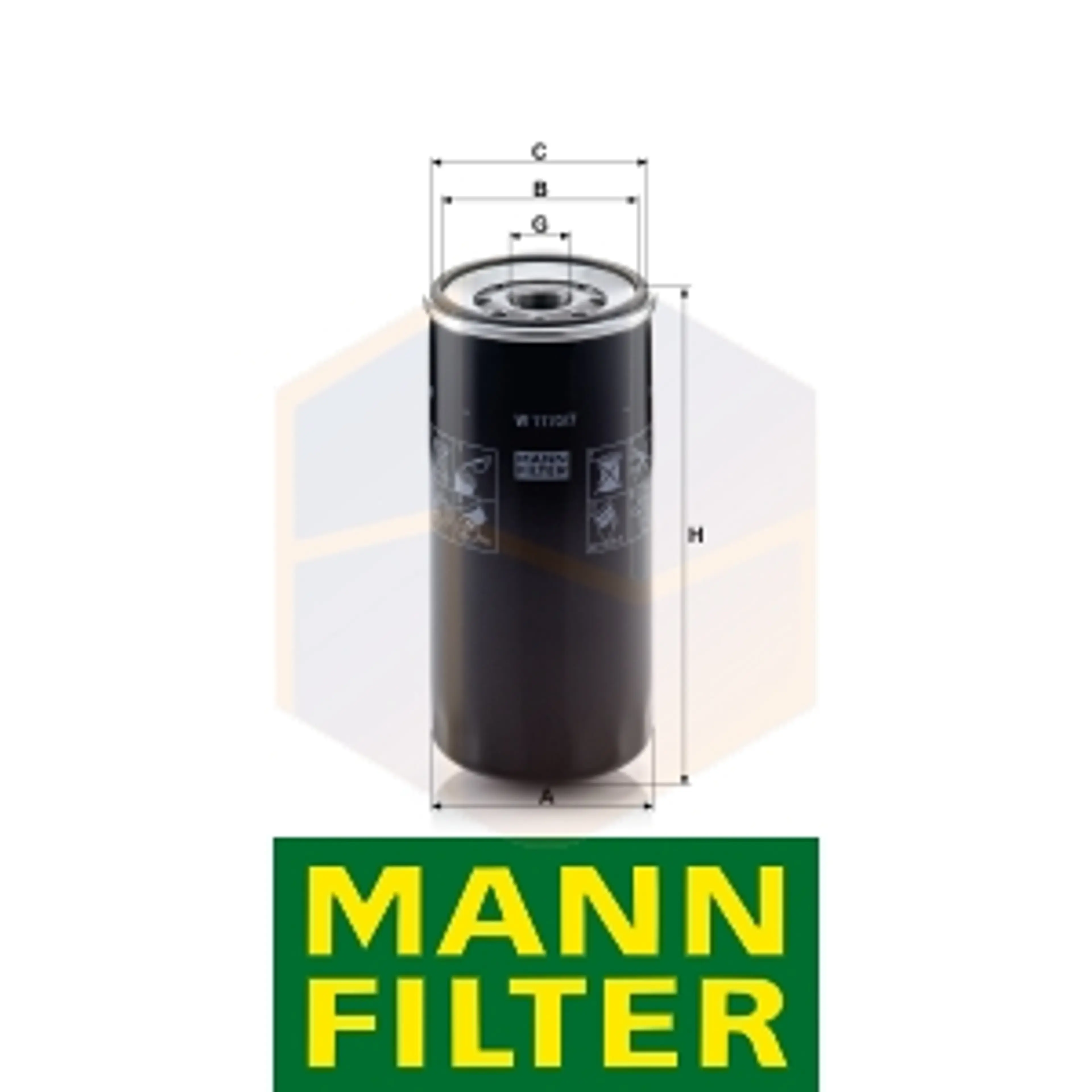 FILTRO ACEITE W 1170/7 MANN