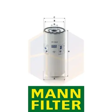 FILTRO ACEITE W 1170/9 MANN