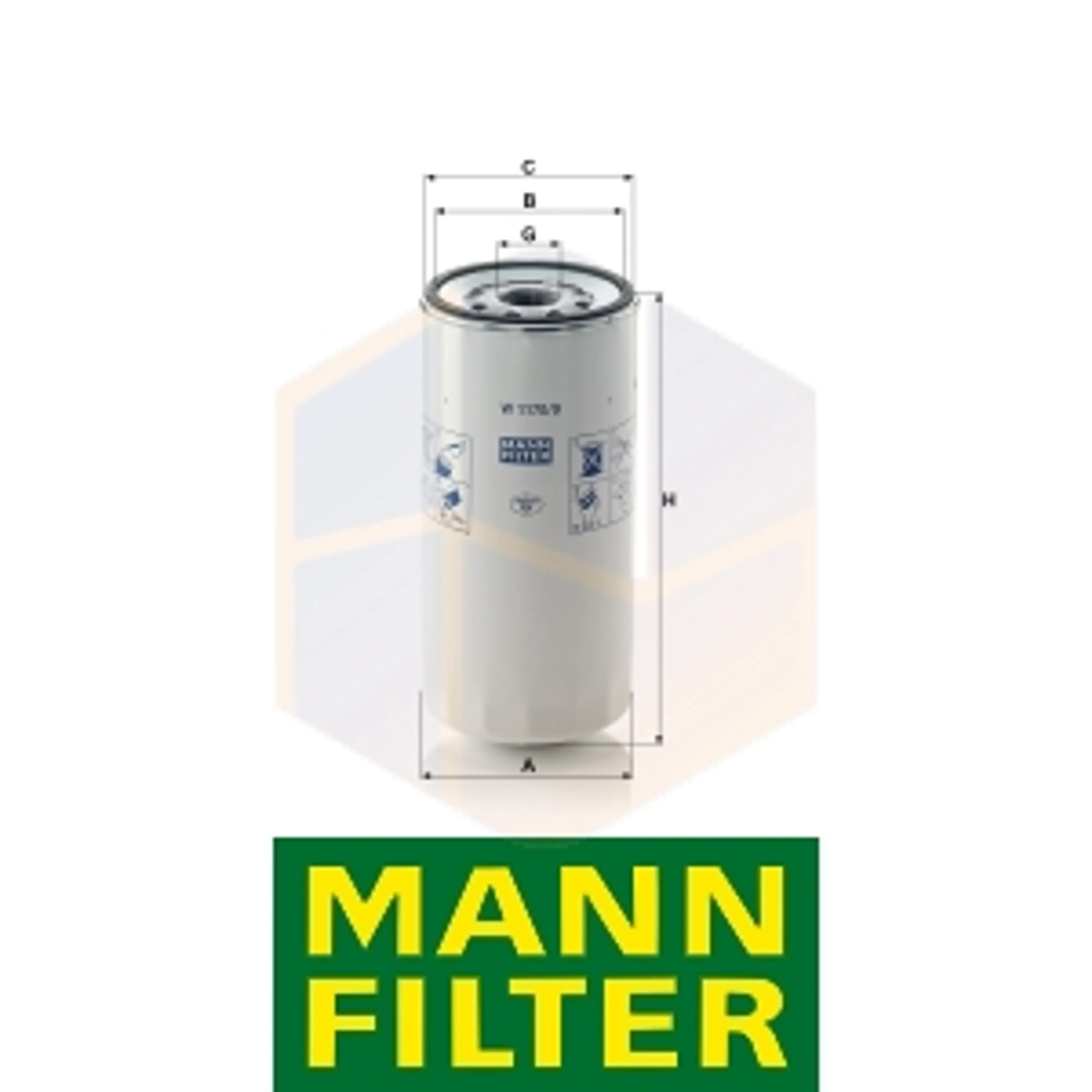 FILTRO ACEITE W 1170/9 MANN