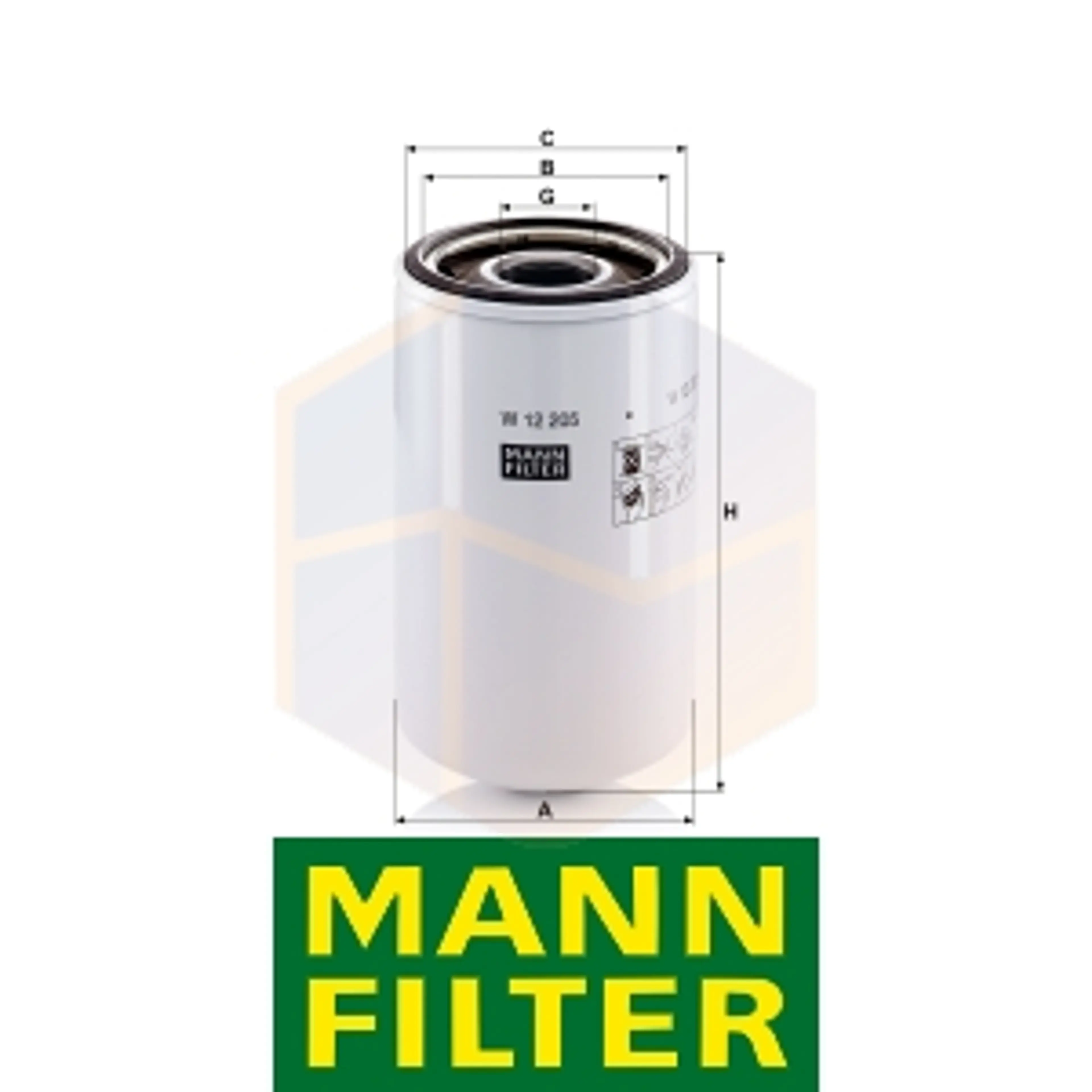 FILTRO ACEITE W 12 205 MANN