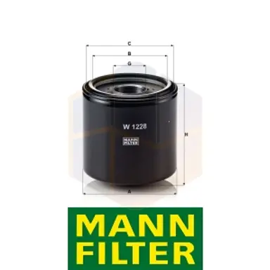 FILTRO ACEITE W 1228 MANN