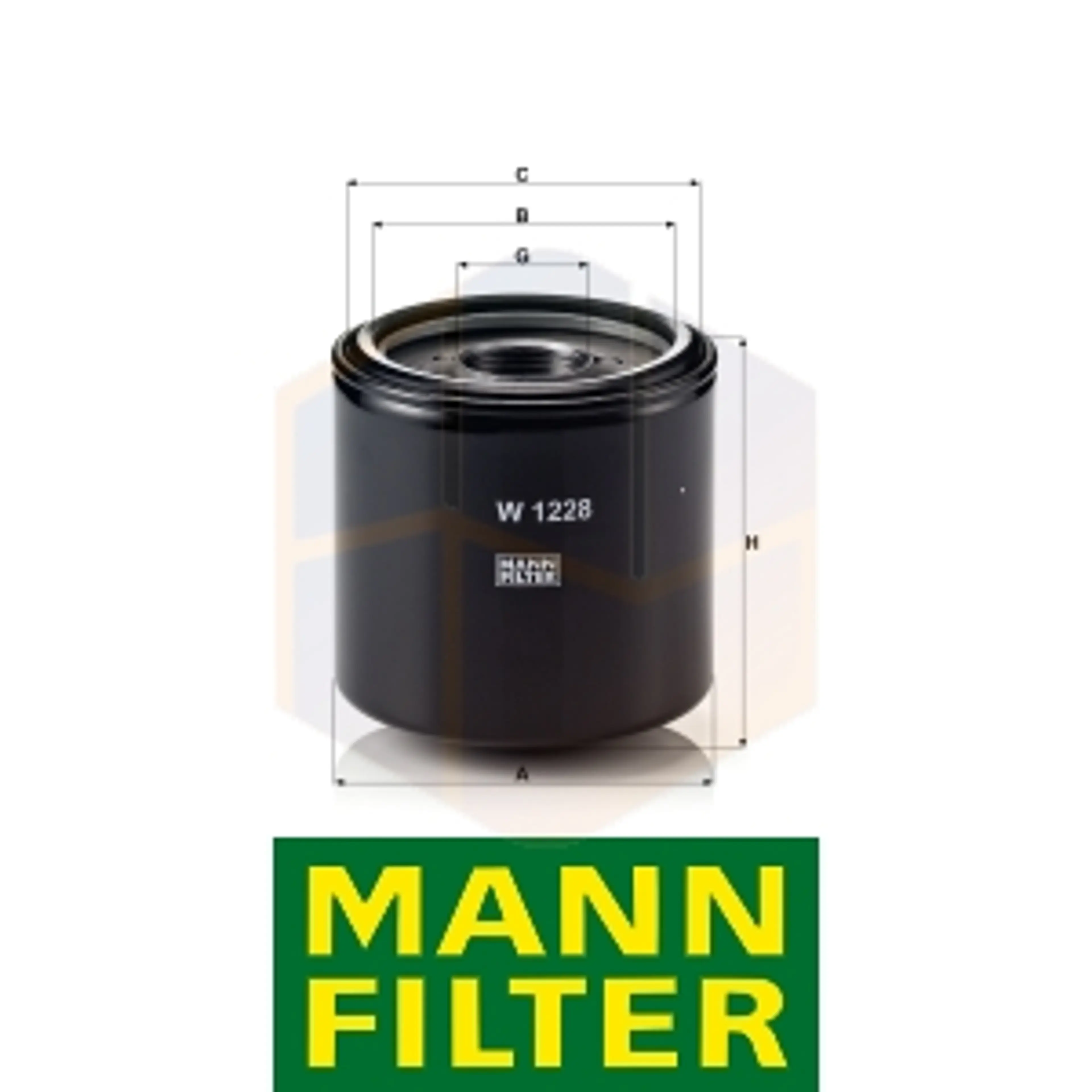 FILTRO ACEITE W 1228 MANN