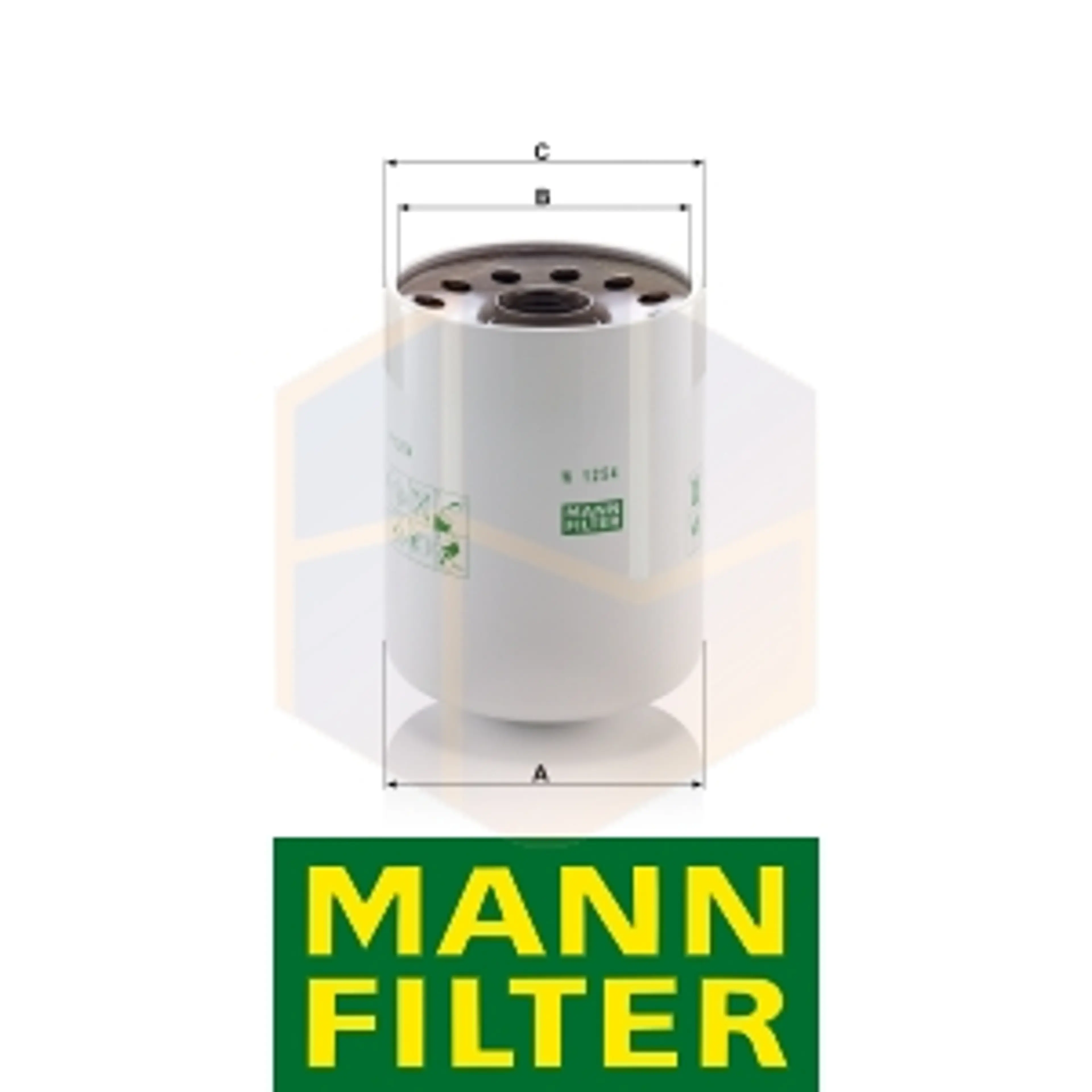 FILTRO ACEITE W 1254 X MANN