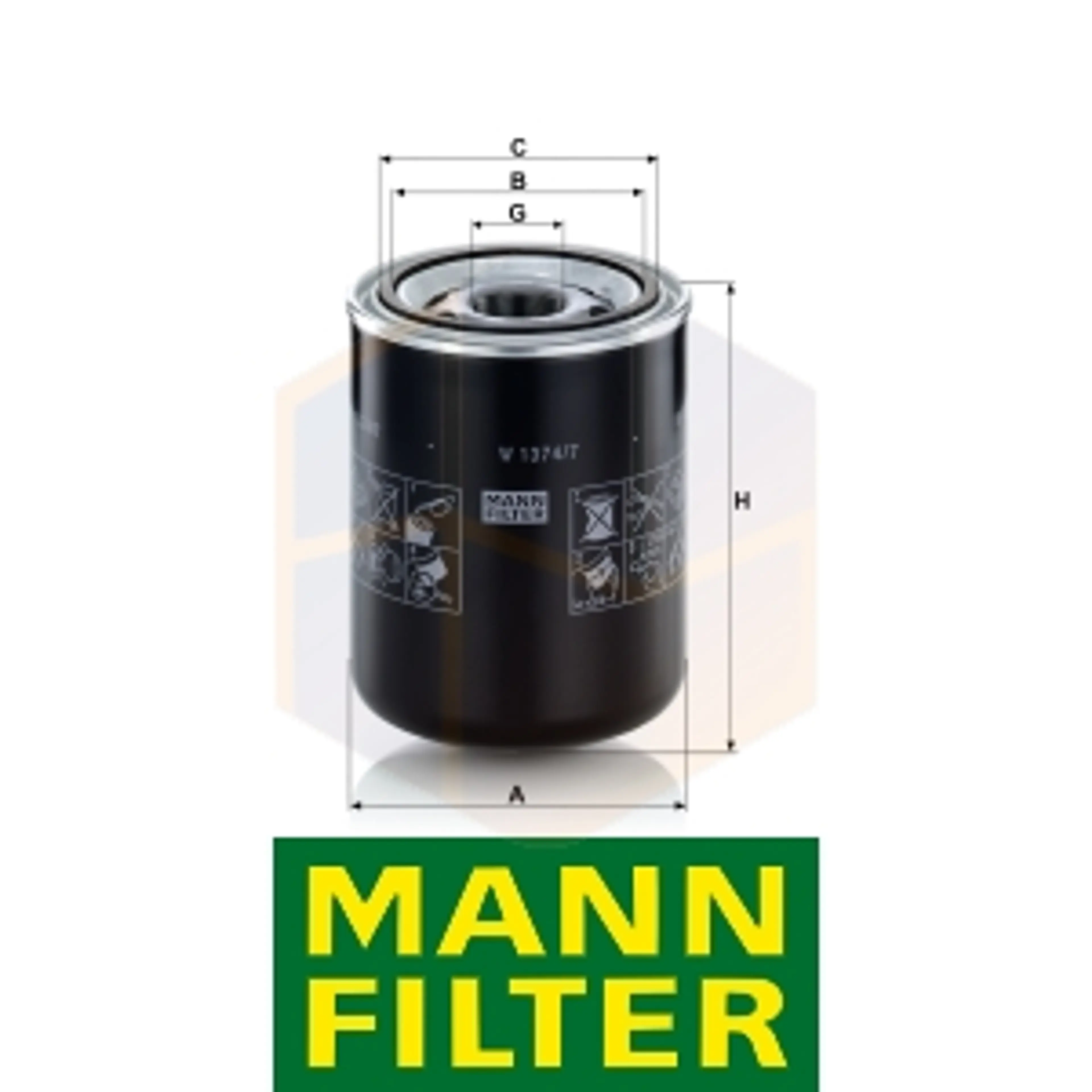 FILTRO ACEITE W 1374/7 MANN