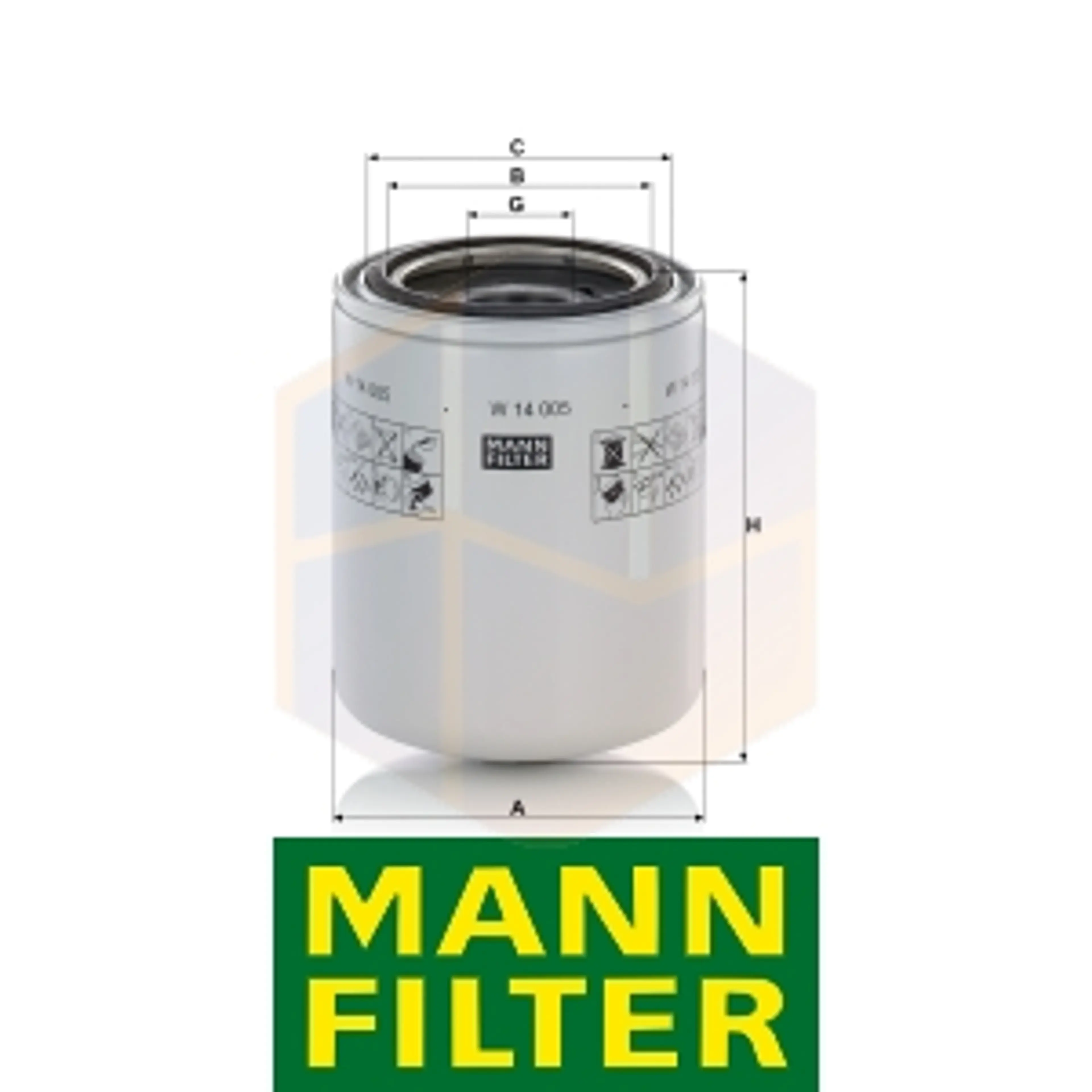 FILTRO HIDRÁULICO W 14 005 MANN