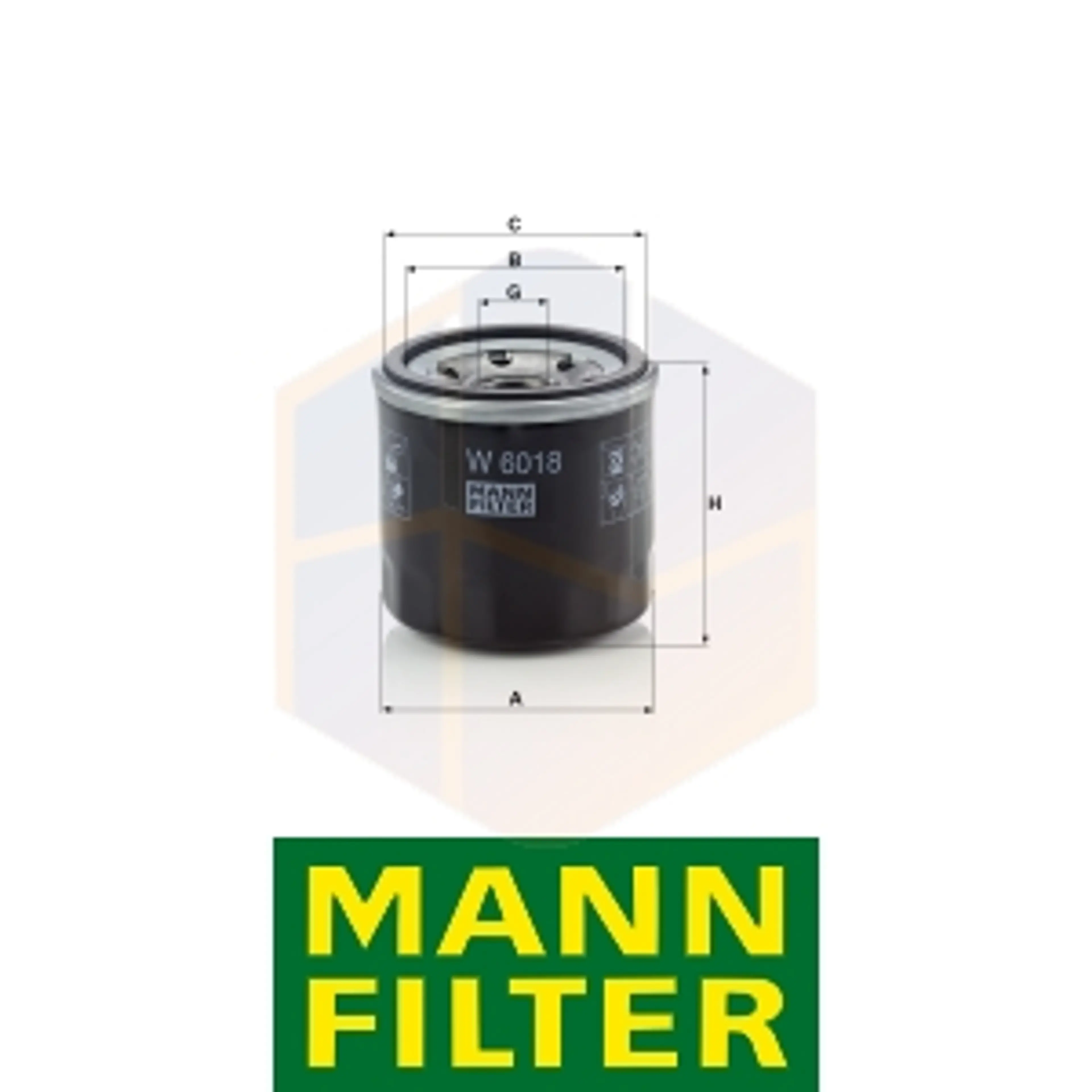 FILTRO ACEITE W 6018 MANN